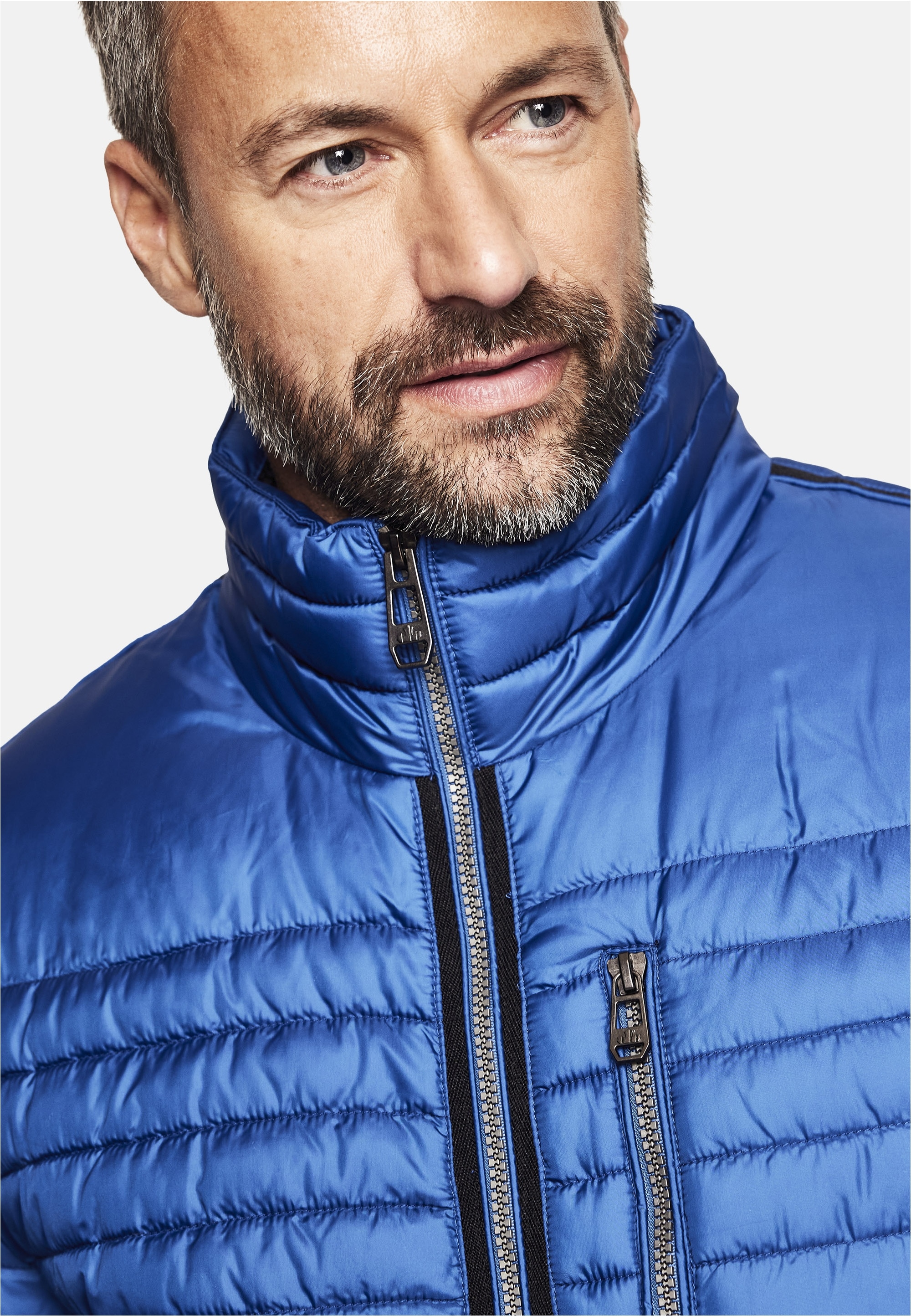 New Canadian Steppjacke, mit elastischem Bund am Saum und Armabschluss