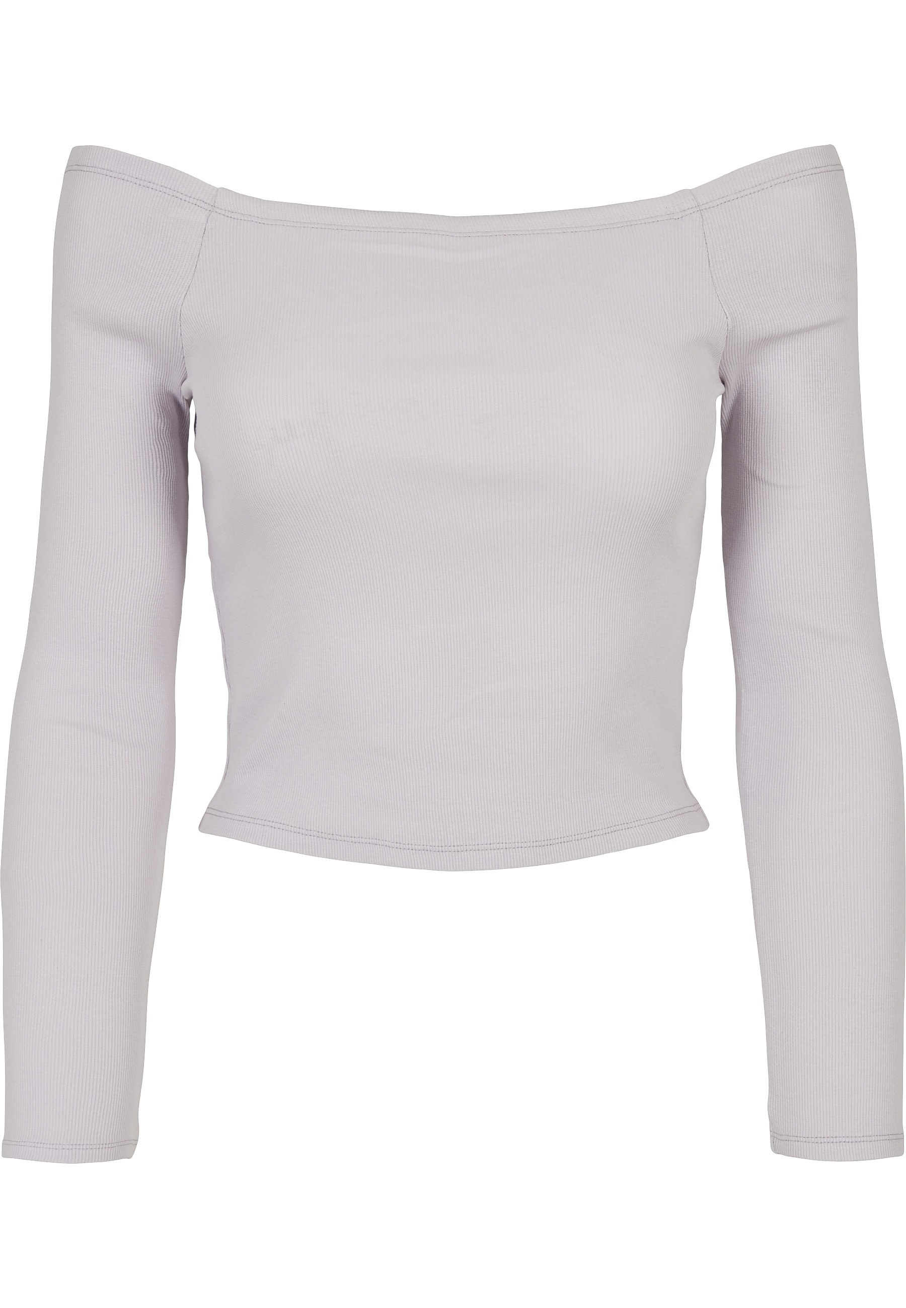 URBAN CLASSICS Langarmshirt "Urban Classics Damen Ladies Off Shoulder Rib Longsleeve" 1
