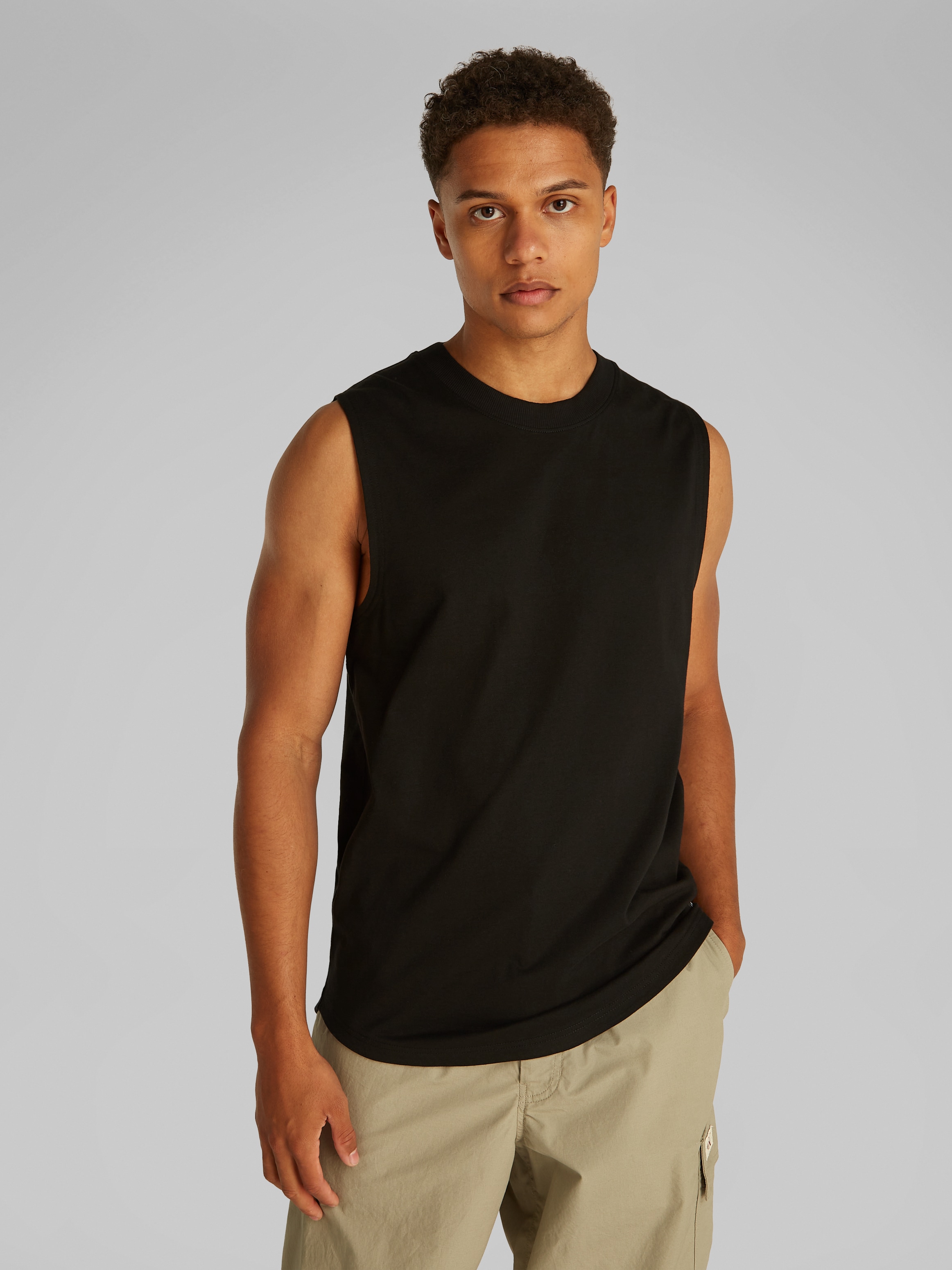 Calvin Klein Jeans Muskelshirt "WOVEN LABEL TANK", mit kleinem Logo günstig online kaufen