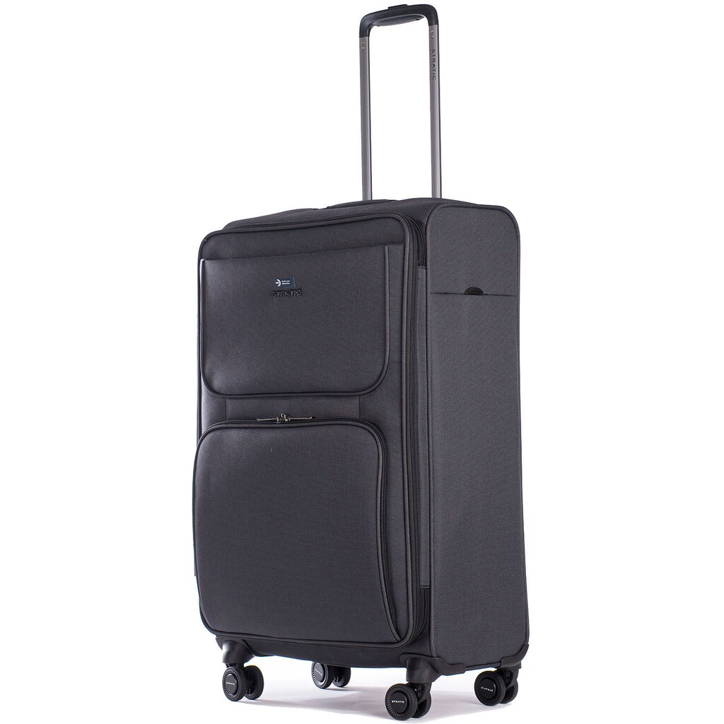 Stratic Weichgepäck-Trolley »Bendigo Light + M, black«, 4 Rollen