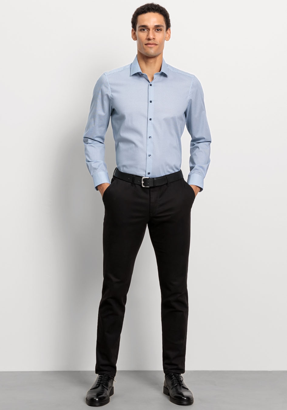 OLYMP Businesshemd »Level Five body fit« mit grafisches Minimal-Design