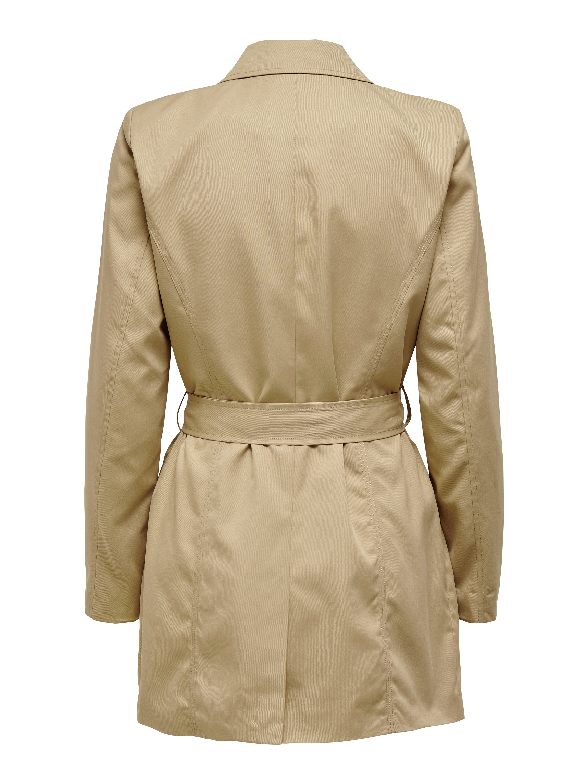 ONLY Trenchcoat »ONLVALERIE TRENCHCOAT OTW NOOS« Kunstfaser, doppelreihig mit Gürtel