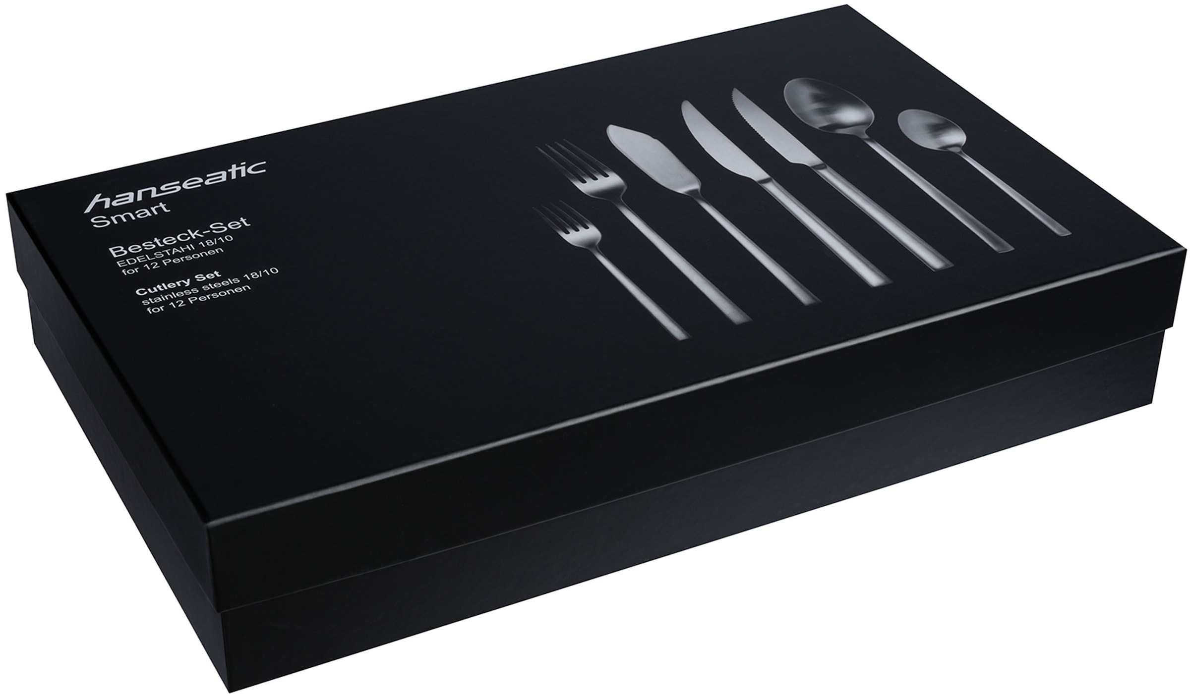 Hanseatic Besteck-Set »SMART, in matter Optik«, (Set, 84 tlg.), leichtes und minimalistisches Design