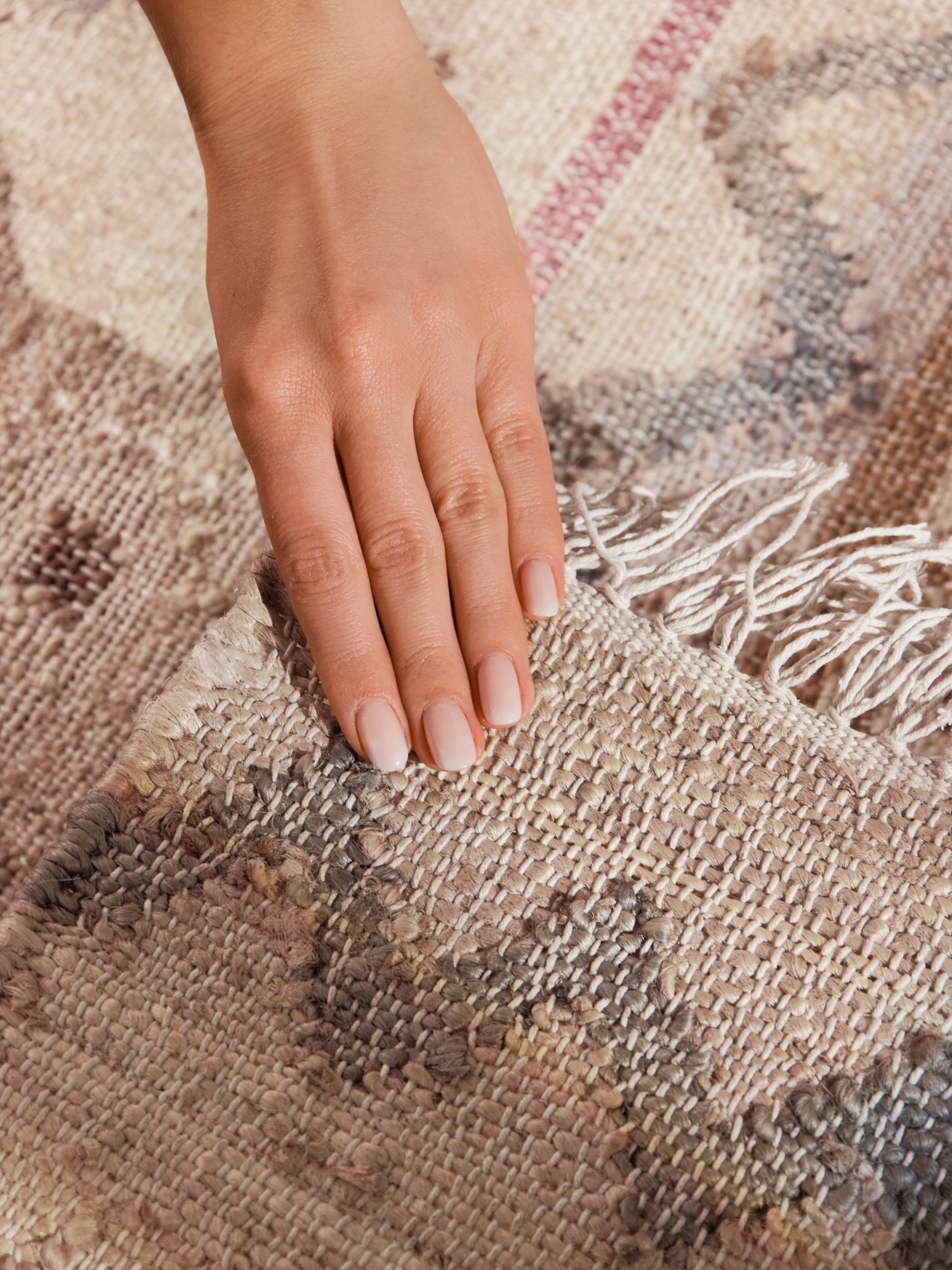 ELLE DECORATION Teppich »Kelim Imani« rechteckig 3 mm Höhe Jute, Baumwolle, Natur, Handgewebt, Kelim, orientalisch, Boho