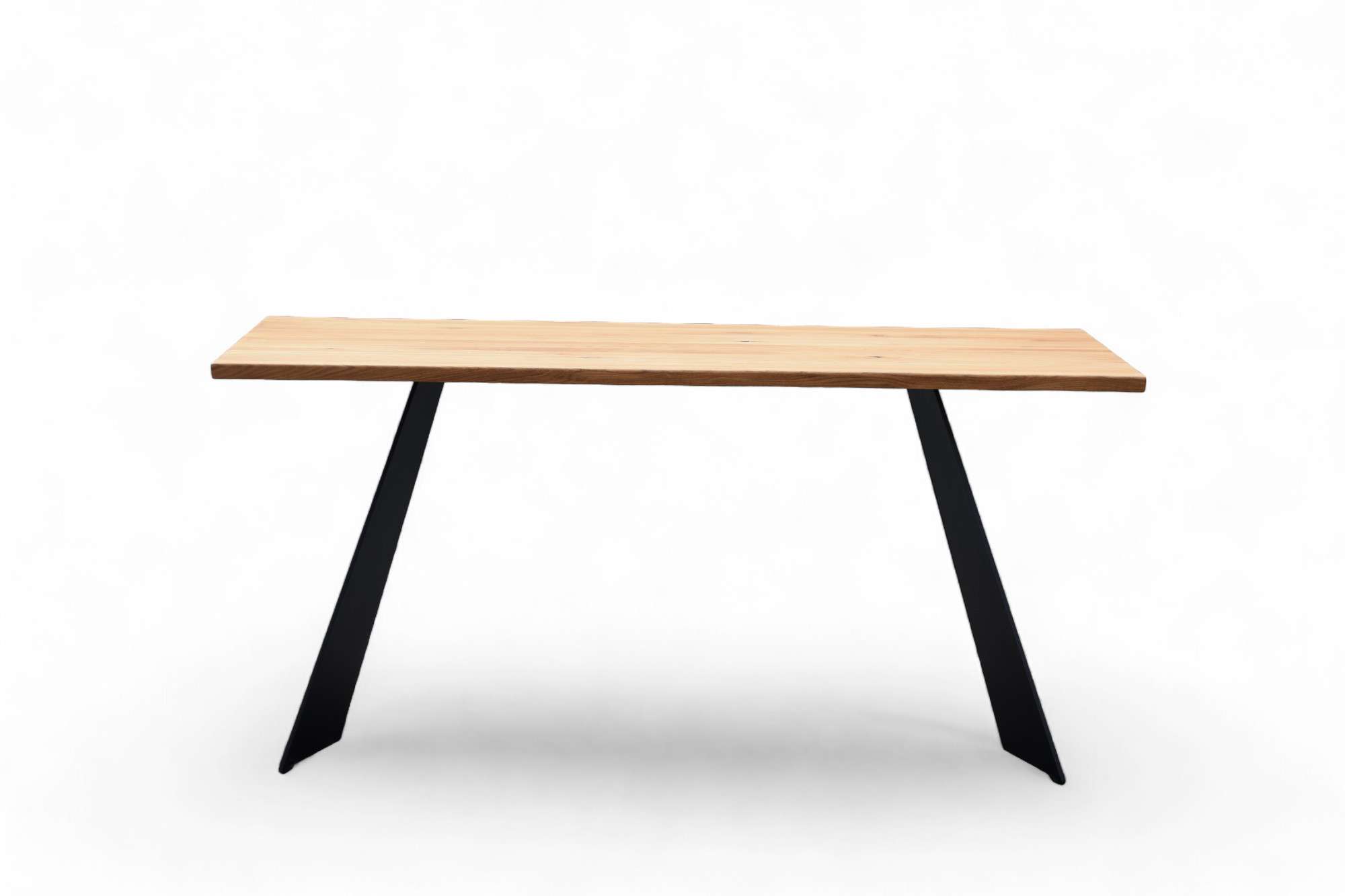 Thumbnail - OTTO home Esstisch "Winteregg Küchentisch, Metall-Wangengestell, Wildeiche massiv geölt" Baum Kante oder Schweizer Kante...