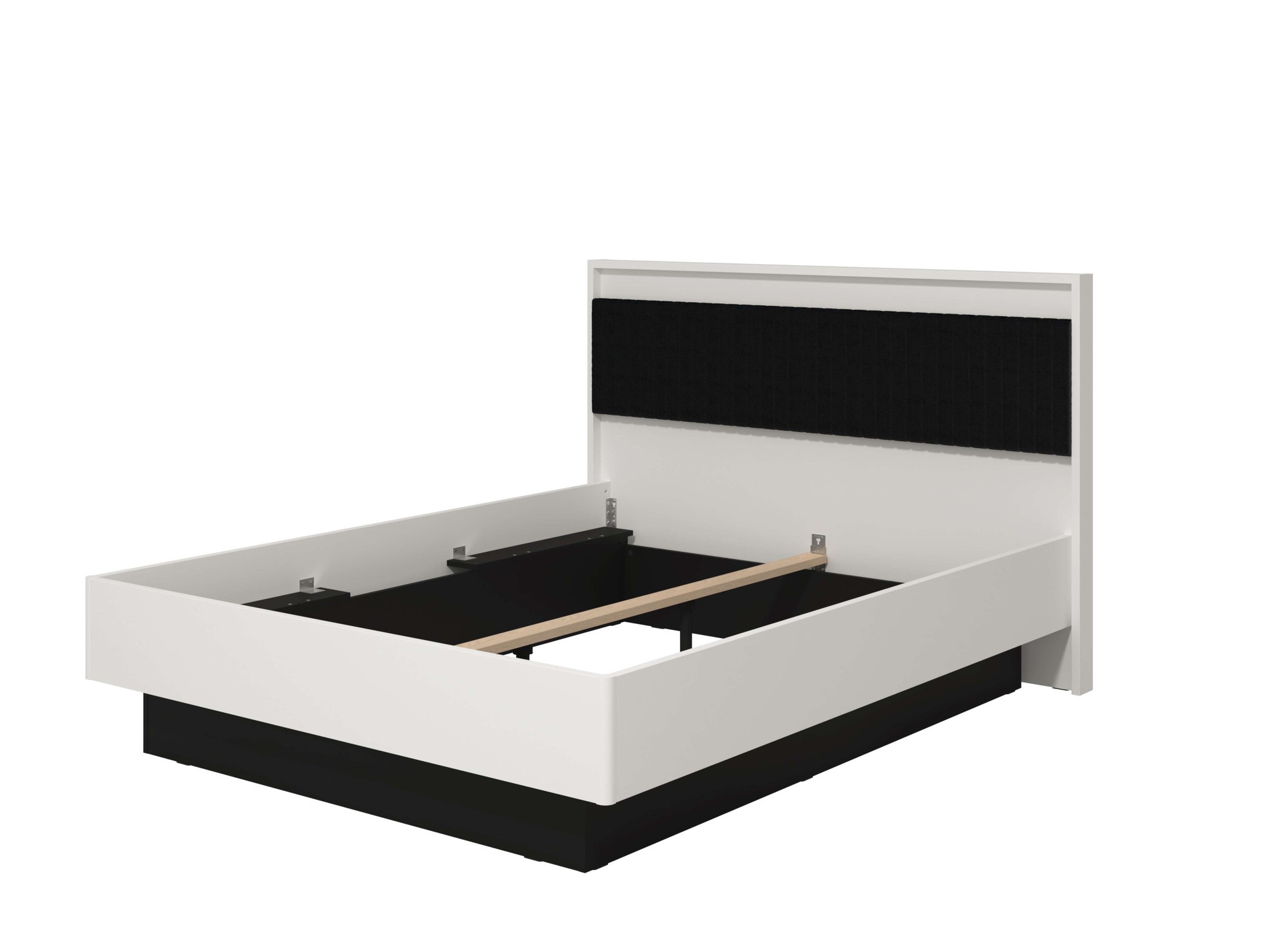 INOSIGN Bettgestell »Ascalon, gepolstertes Kopfteil, bezogen mit weichem Cordstoff«, Liegeflächen 160 oder 180x200 cm, FSC® -zertifizierter Holzwerkstoff