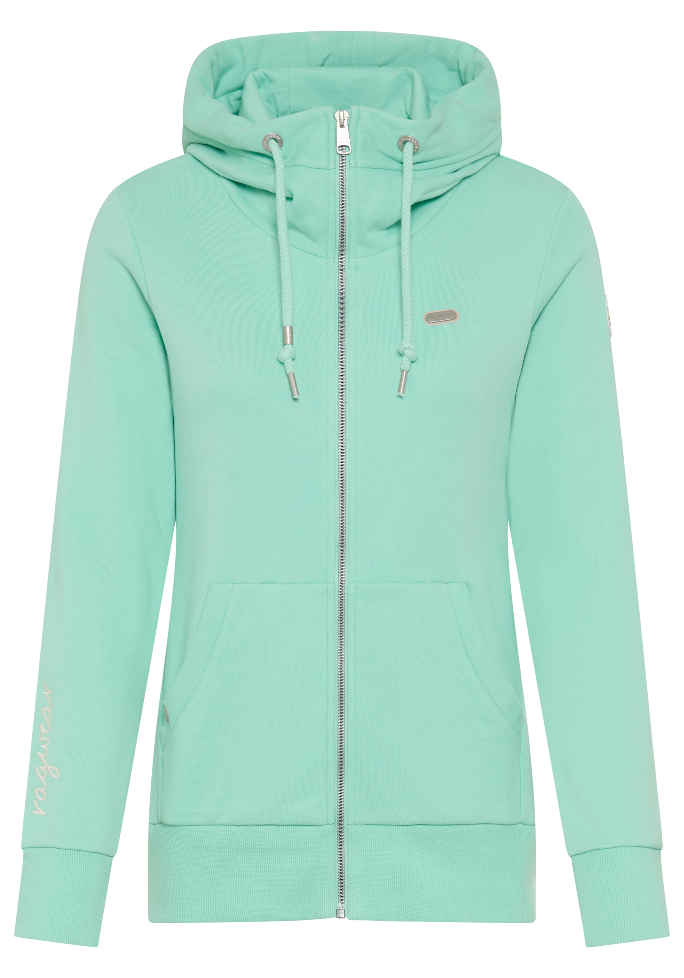 Ragwear Kapuzensweatjacke "NESKIA ZIP B O" mit hochgeschnittener Kapuze mit günstig online kaufen