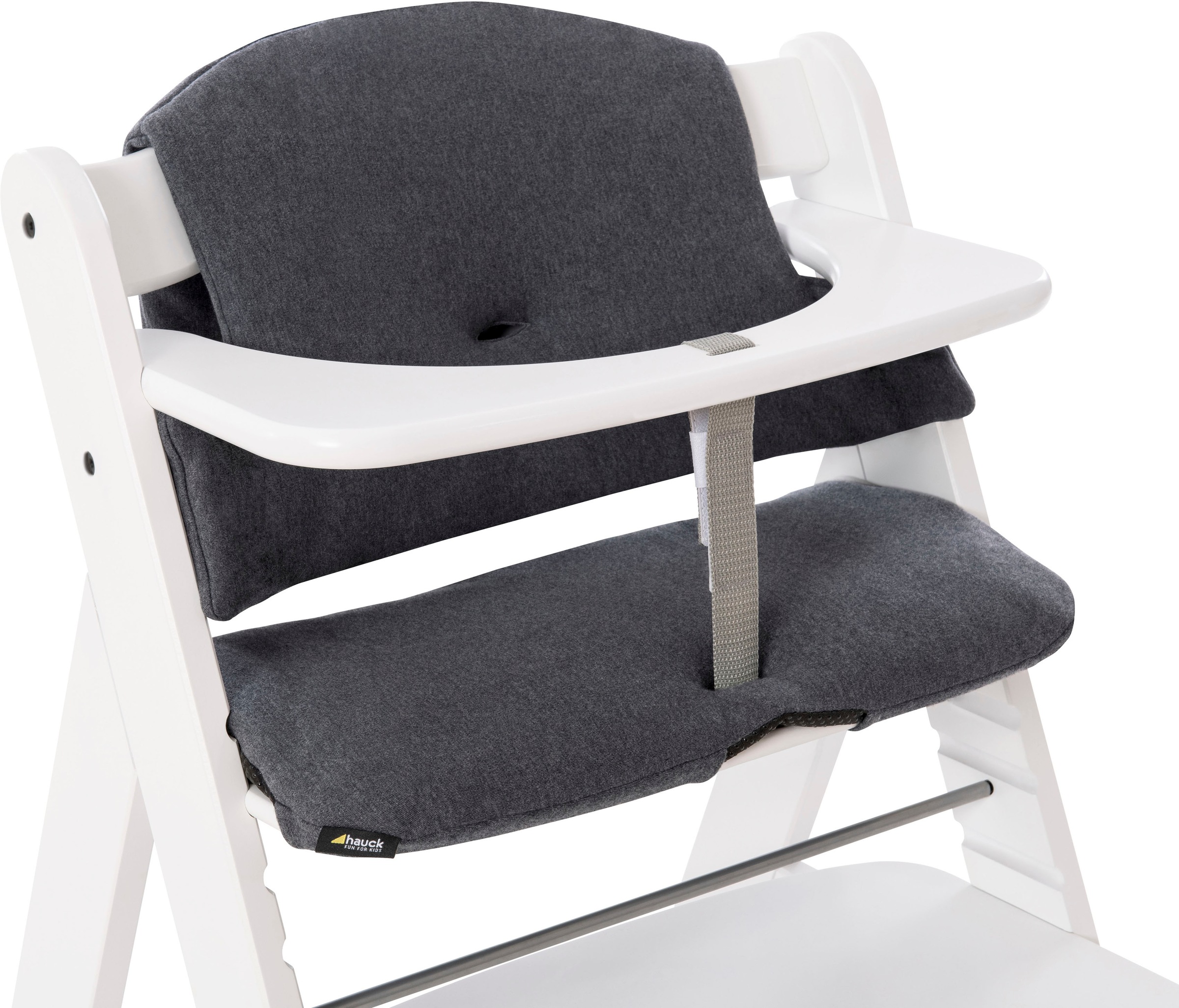 Hauck Kinder-Sitzauflage »Select, jersey charcoal«, für den ALPHA+ Holzhochstuhl und weitere Modelle