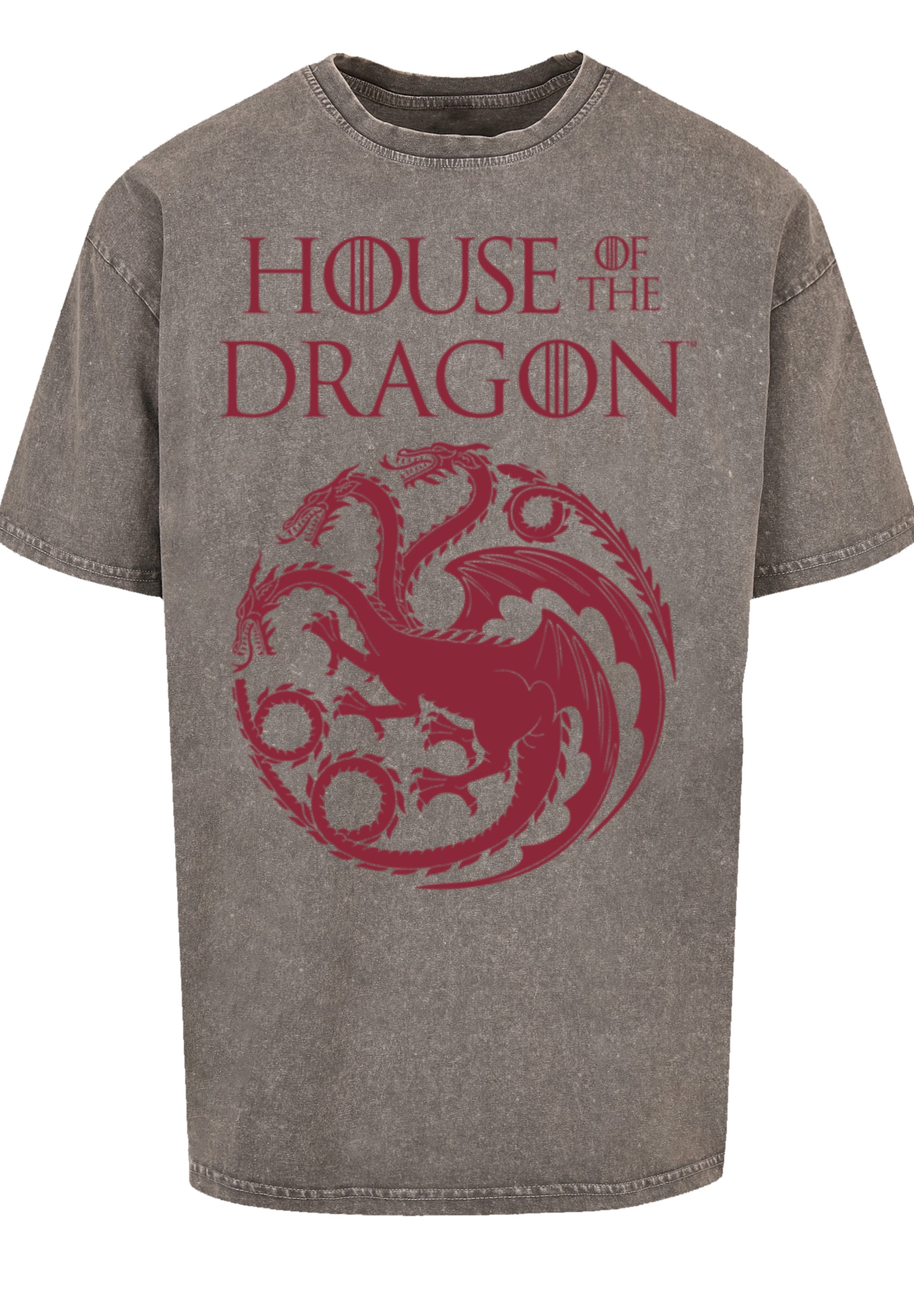 F4NT4STIC T-Shirt »House Of The Dragon Targaryen Crest Logo«, Premium Qualität