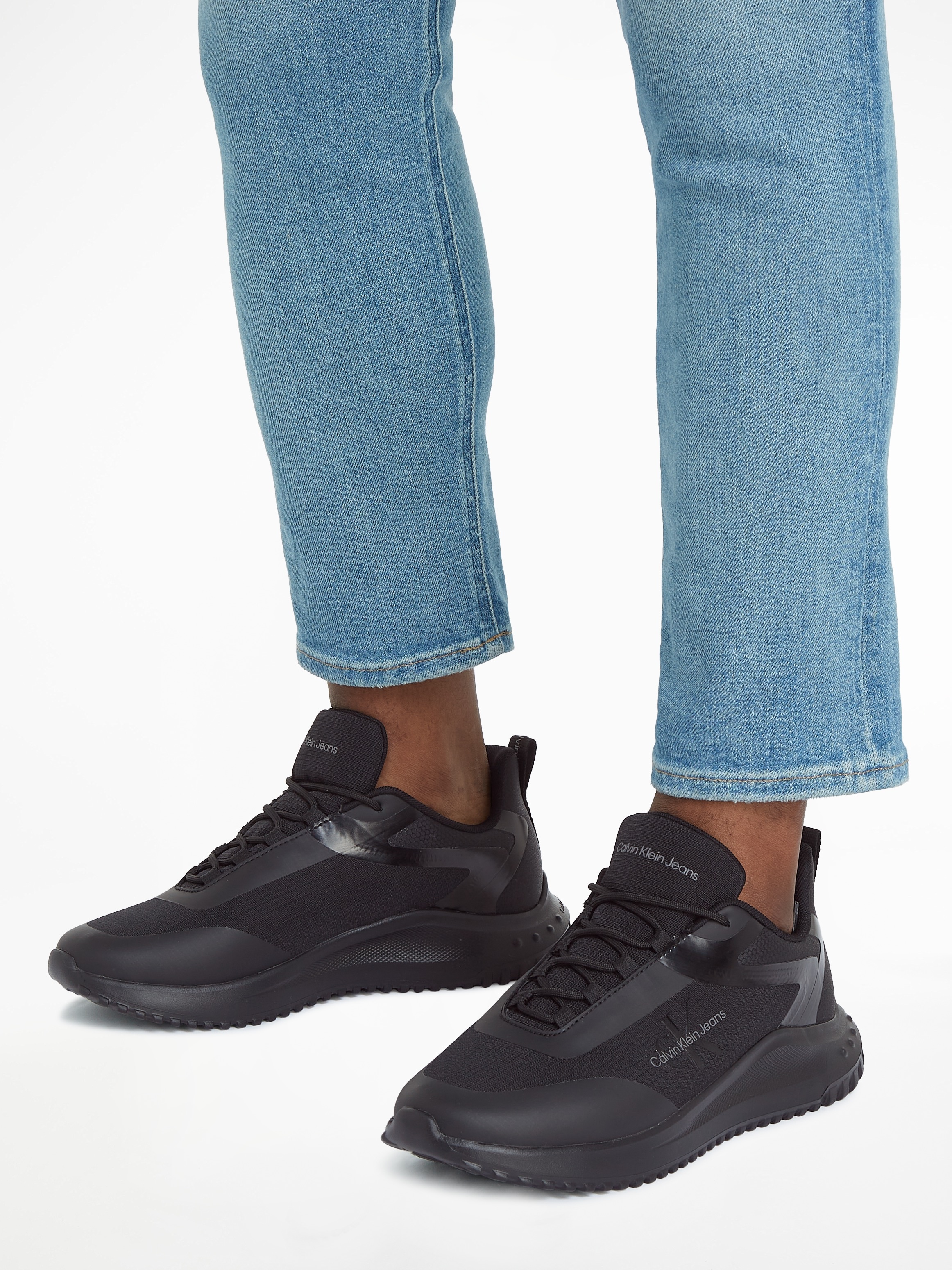 Calvin Klein Jeans Sneaker »EVA RUNNER LOW LACE ML MIX«, mit leichter Profilsohle, Freizeitschuh, Halbschuh, Schnürschuh