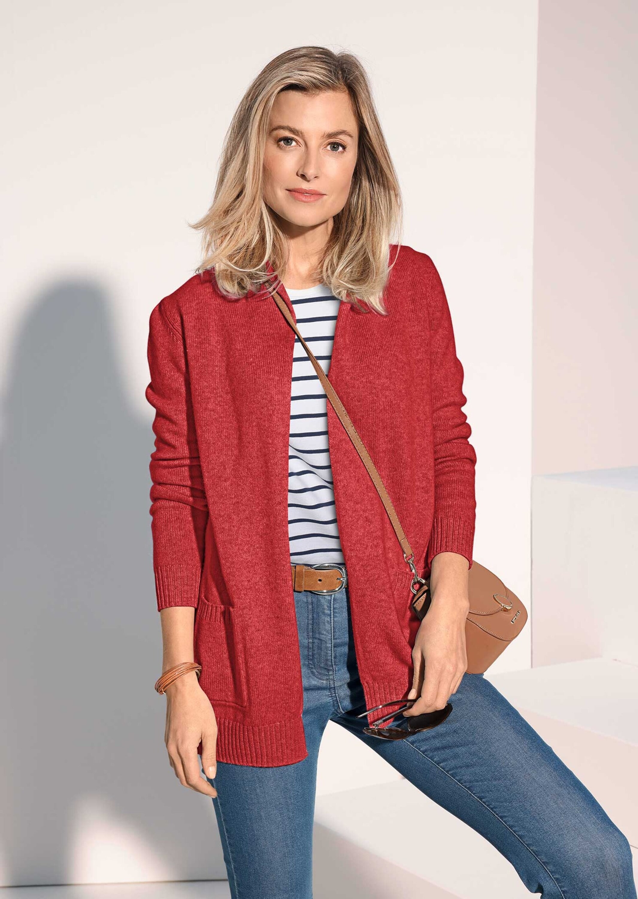 GOLDNER Strickjacke »Kurzgröße Strickjacke aus Merinowolle«