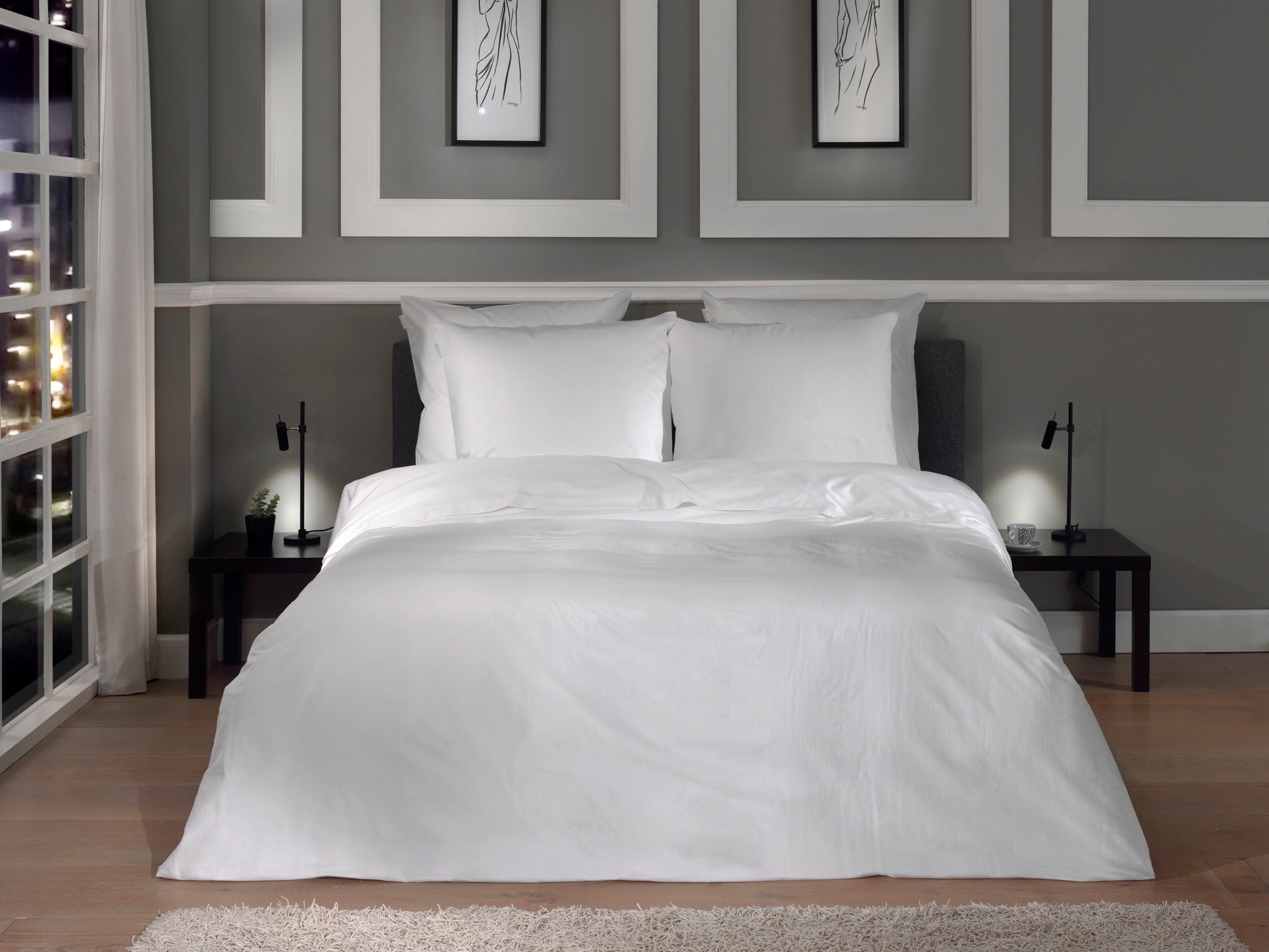 Heckett & Lane Bettwäsche "Punto" 2 Stk. tlg. gepunktet, 100% Baumwolle ab günstig online kaufen