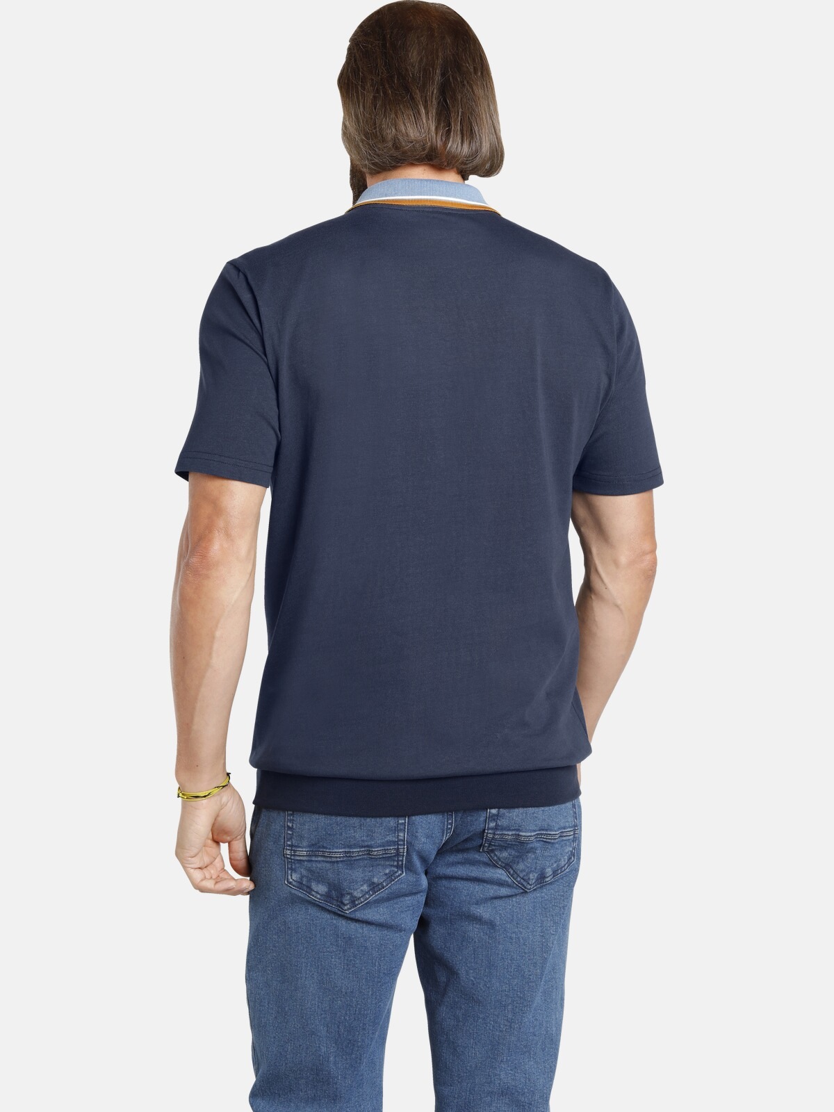 Jan Vanderstorm Poloshirt »Poloshirt ORVAR«, (1 tlg.), +Fit Kollektion, Bauchschnitt