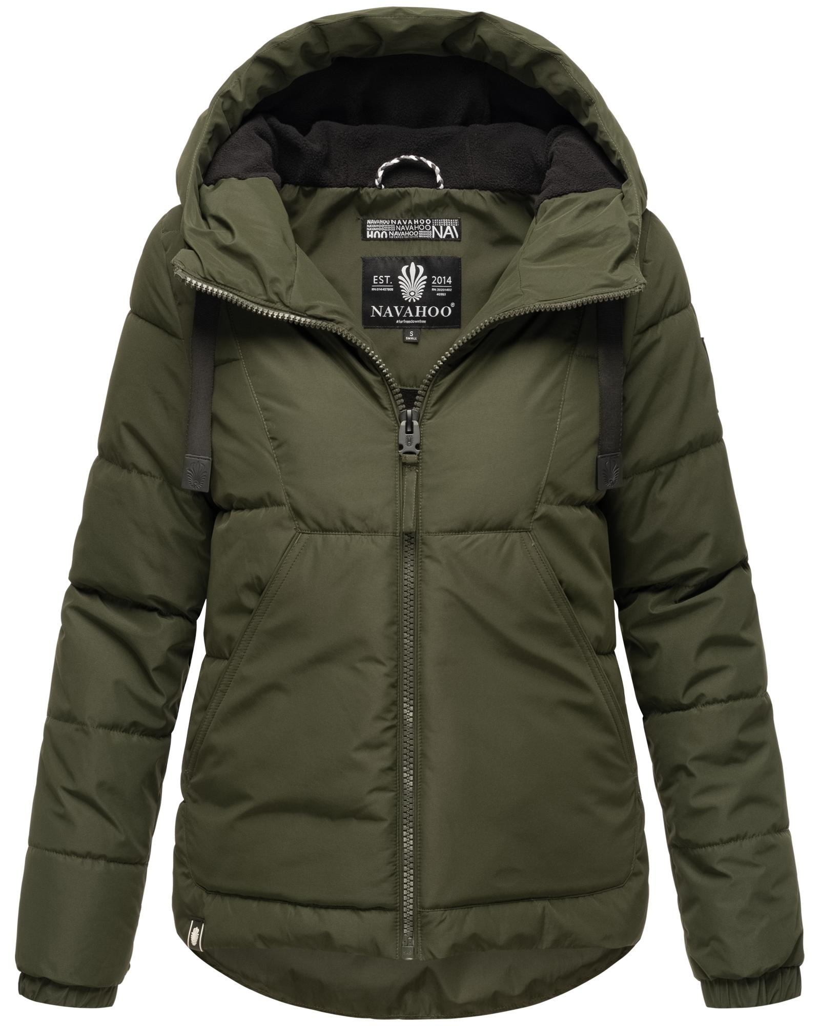 Navahoo Steppjacke »Eisbällchen«, mit Kapuze, stylische Damen Winterjacke mit Kapuze
