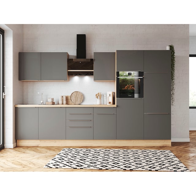 RESPEKTA Küchenzeile »Safado aus der Serie Marleen«, Breite 340 cm, mit Soft -Close | BAUR