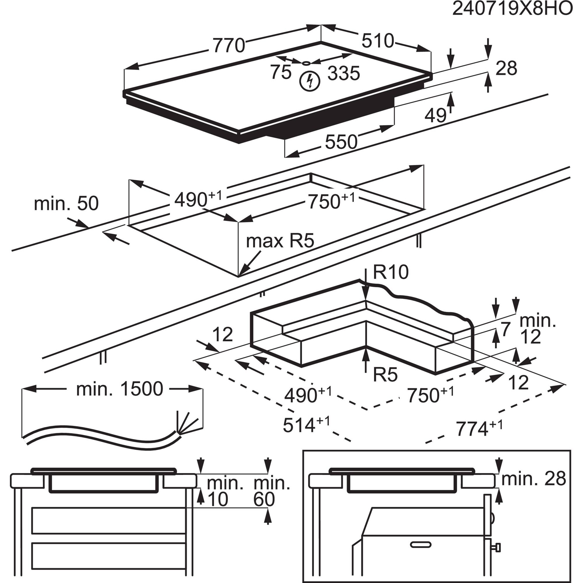 AEG Induktions-Kochfeld »TO841A0FIT«, Hob²Hood-Funktion