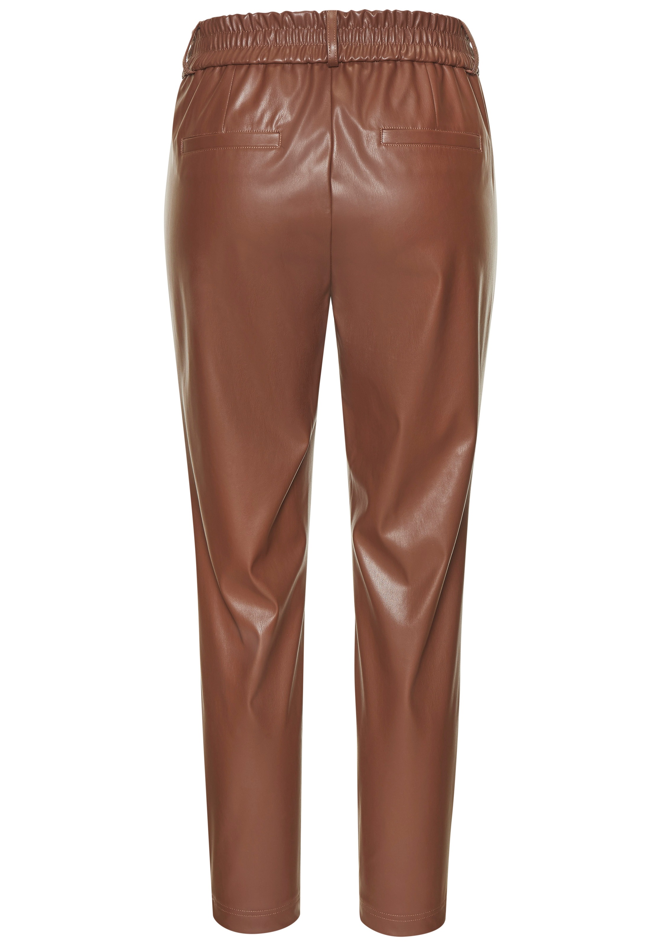 LASCANA Schlupfhose, aus Lederimitat, bequeme Stoffhose, elegant-chic