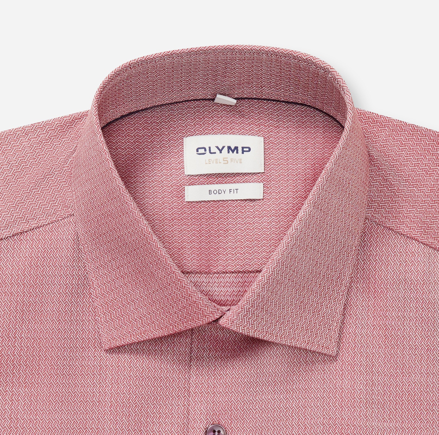 Thumbnail - OLYMP Langarmhemd "Level 5" body fit, New York Kentkragen, fein gemustert, Businesshemd