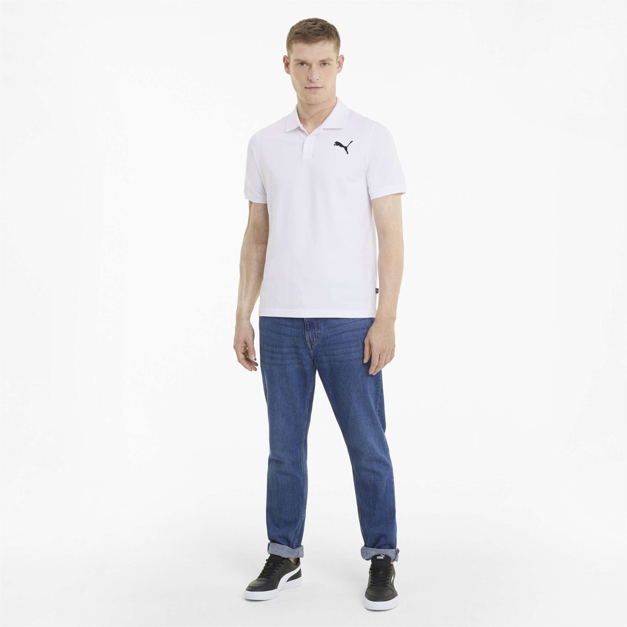 PUMA Poloshirt »Essentials Pique Poloshirt Herren«