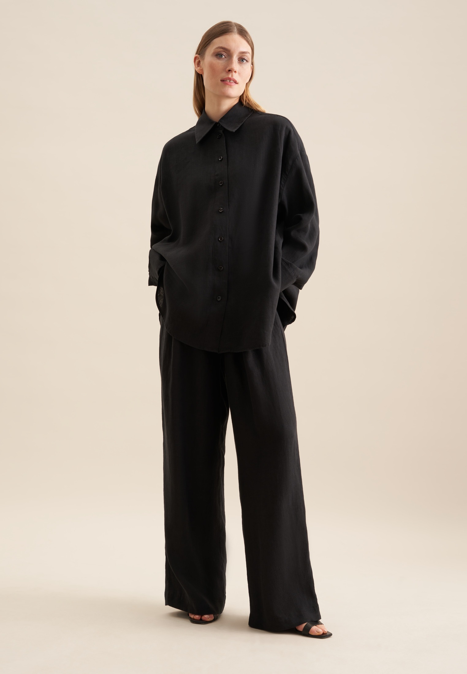 seidensticker Longbluse »Schwarze Rose« 1/1 Kragen Uni