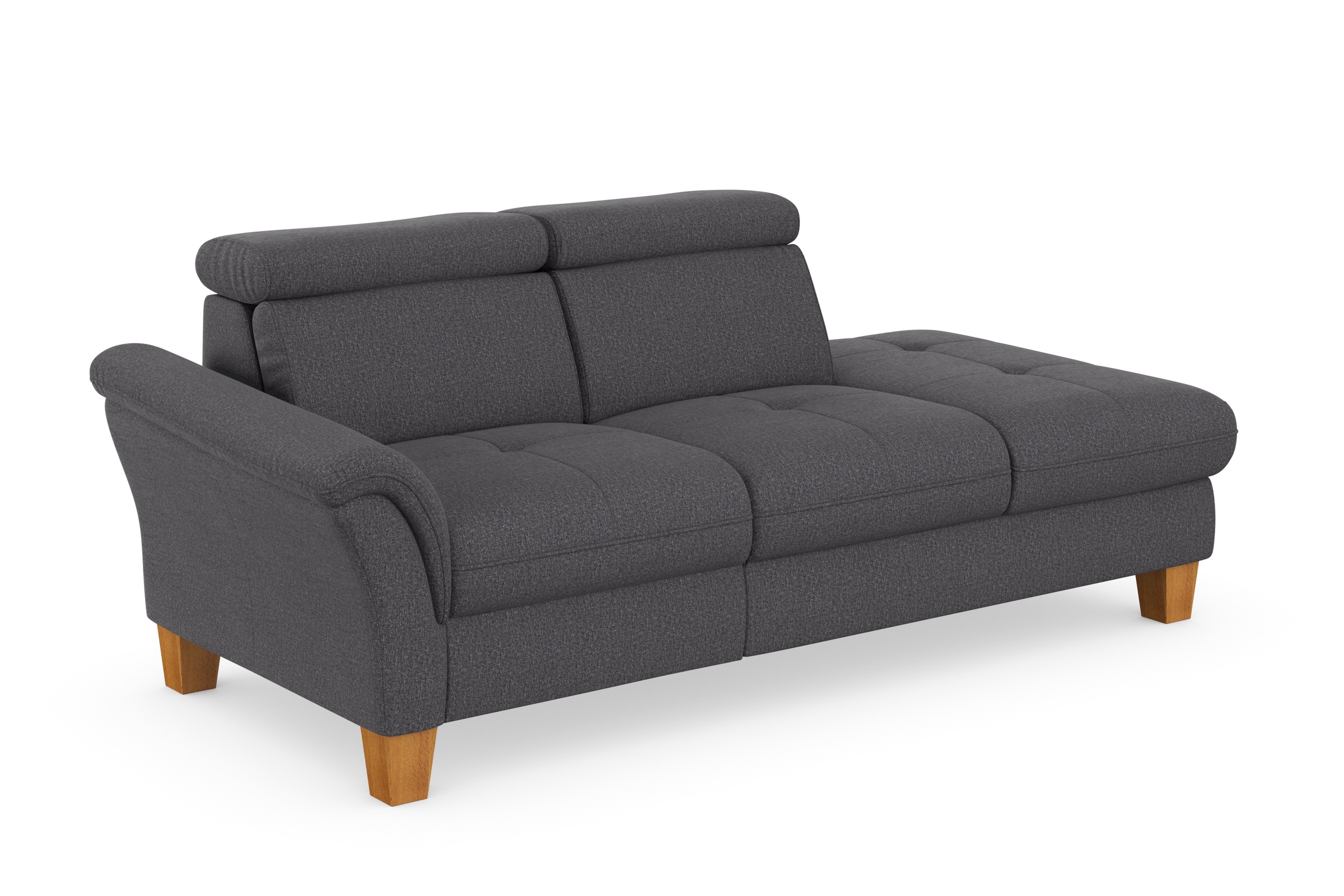 Recamiere HOME AFFAIRE "Lindgren", braun (espresso), B:206cm H:84cm T:93cm, 100% Polyester, Sofas, Recamiere, wahlweise motorische TV-Funktion, Bettkasten und Kopfteilverstellung 8