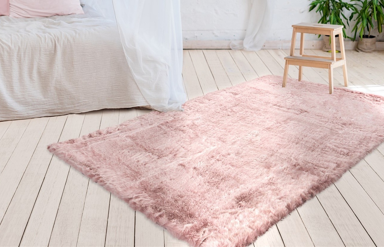 my home Hochflor-Teppich "Aysu" rechteckig 52 mm Höhe einfarbiger Teppich, günstig online kaufen