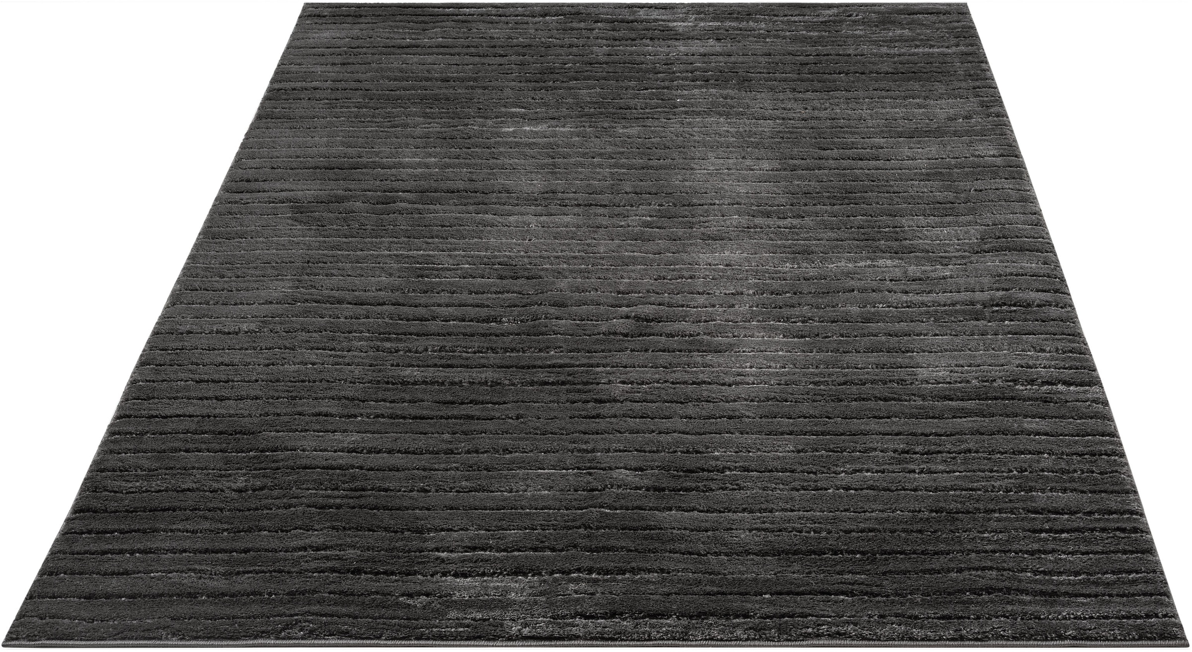 LeGer Home by Lena Gercke Teppich »Selma«, rechteckig, 19 mm Höhe, Hoch-Tief-Struktur, Streifen Design, Wohnzimmer, Schlafzimmer