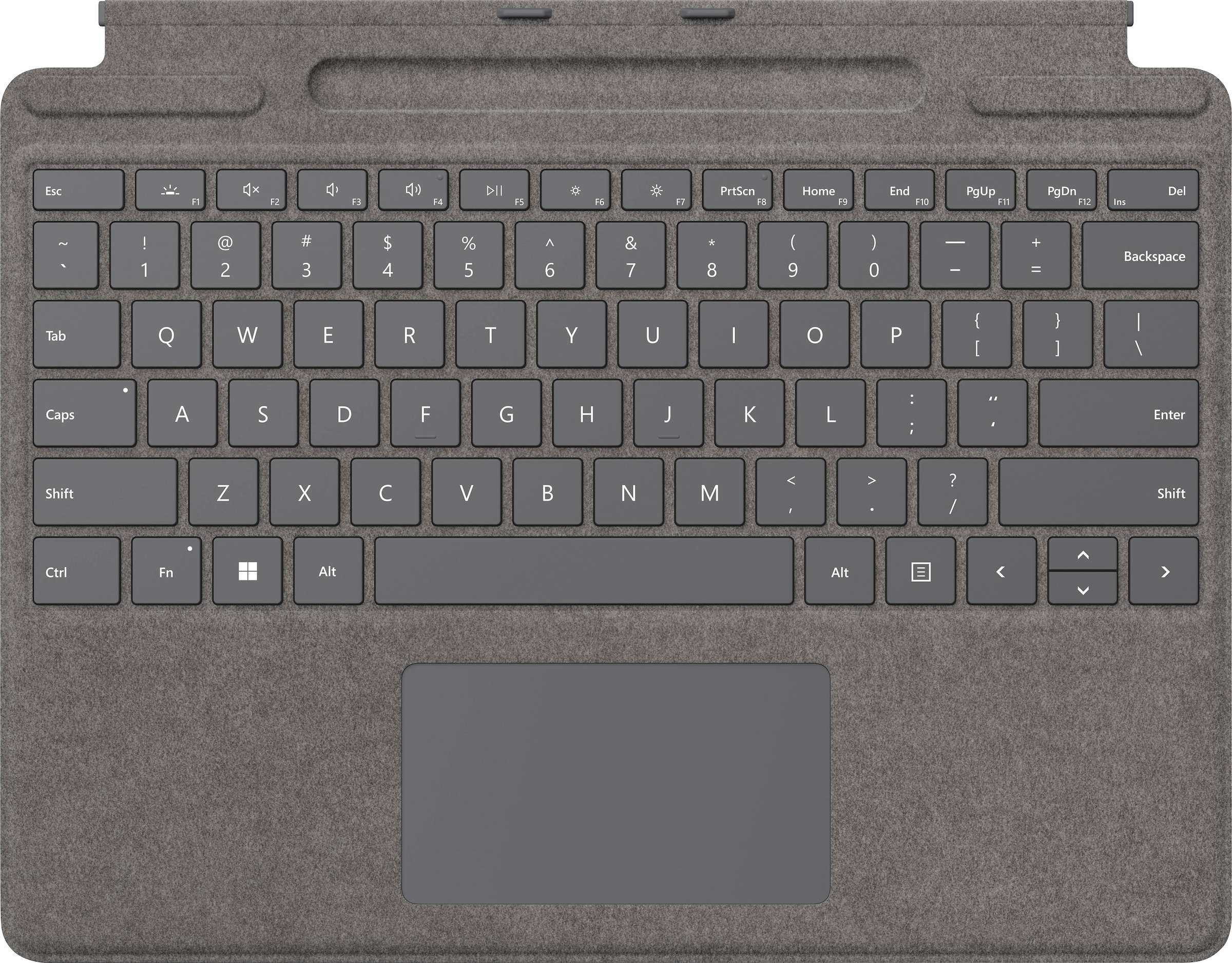 Microsoft Tastatur »Signature«, (Touchpad-Multimedia-Tasten), Pro Signature Cover