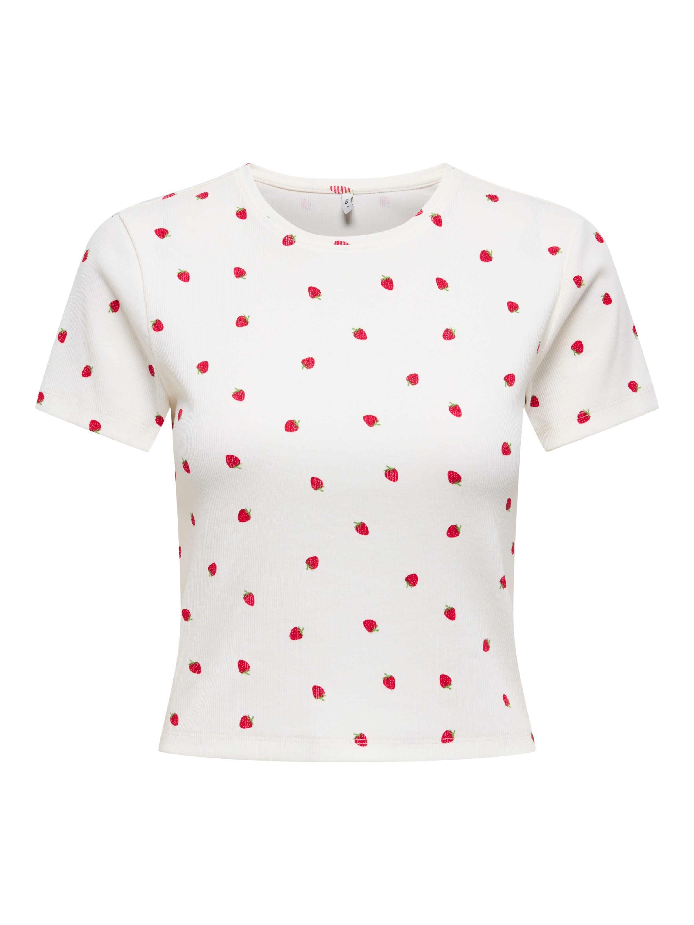 ONLY Kurzarmshirt "ONLFENJA LIFE SS AOP TOP JRS NOOS" Baumwollmischung, Cro günstig online kaufen