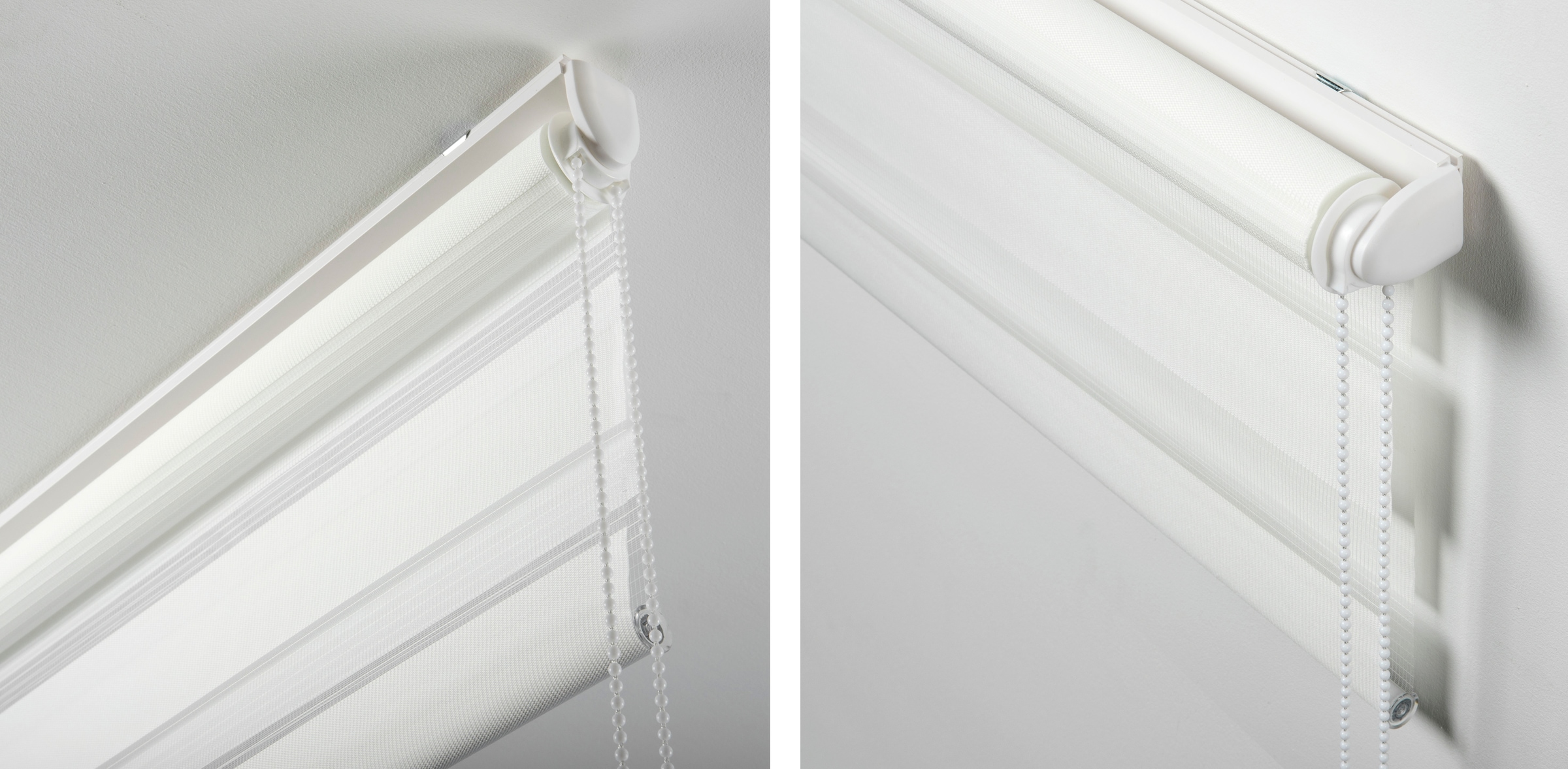 my home Seitenzugrollo »Duo Klemmrollo Easyfix«, Lichtschutz, Sichtschutz, ohne Bohren, freihängend, halbtransparent, vormontiert auf Montageschiene