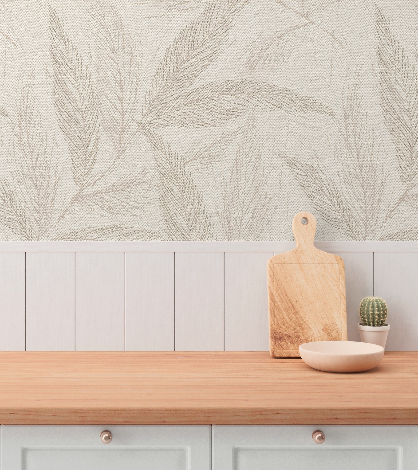 A.S. Création Vliestapete »mit Blätter-Design natürliche Eleganz« matt strukturiert Dekorative Vliestapete mit filigranem Blattmuster