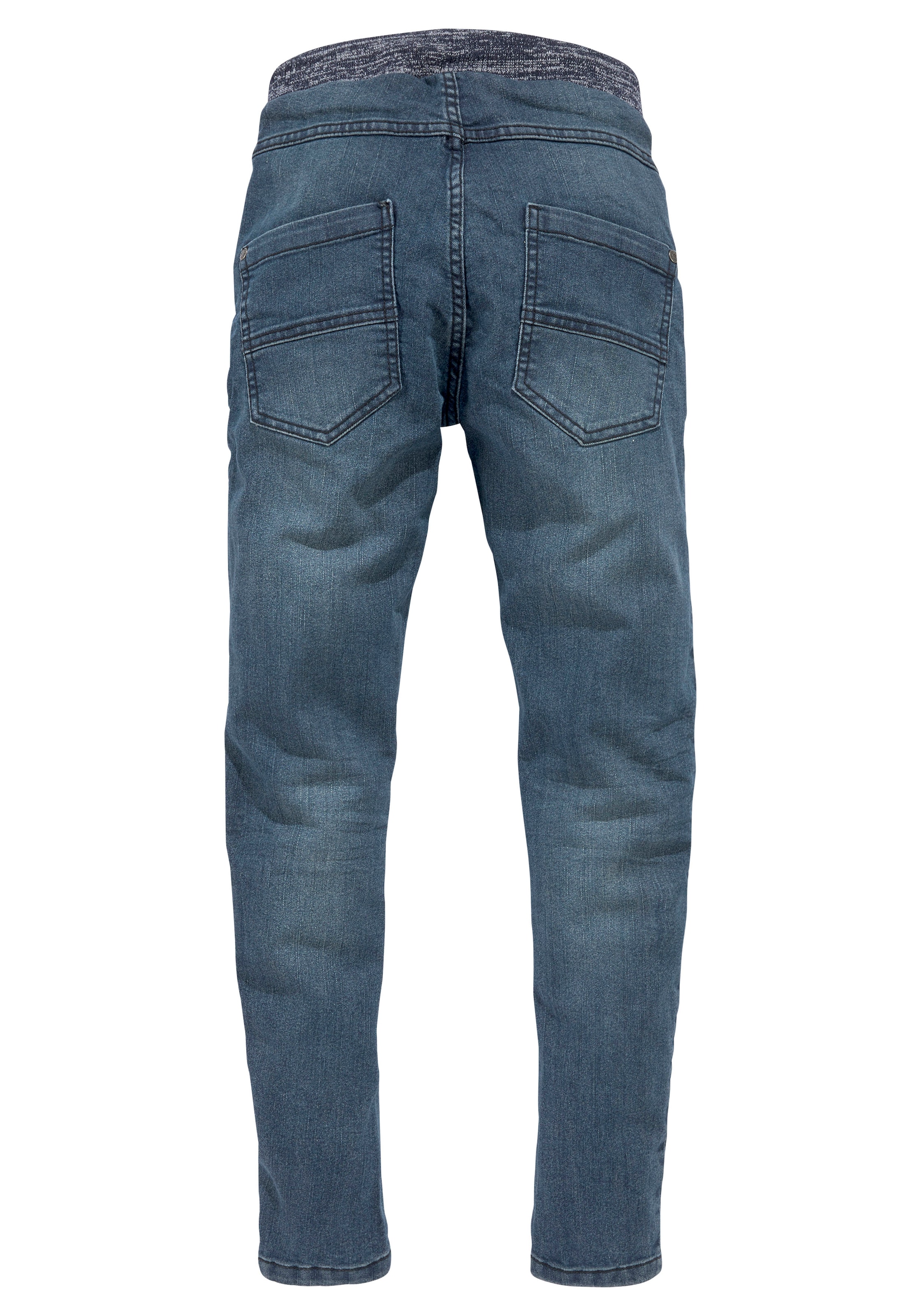 Arizona Stretch-Jeans »mit schmalem Beinverlauf«, BAUR Rippenbund tollem mit bestellen 