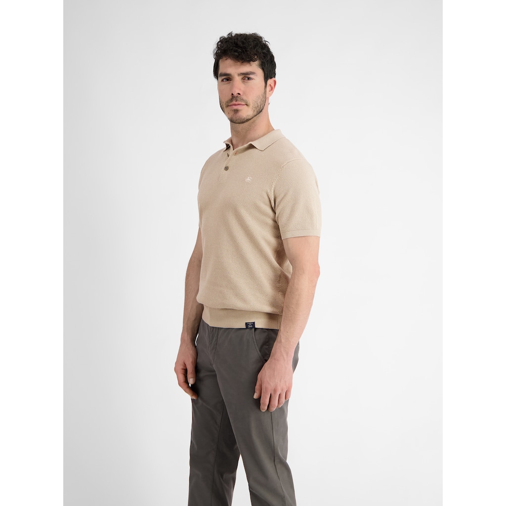 LERROS Poloshirt »LERROS Leichtes Strickpoloshirt für Herren«