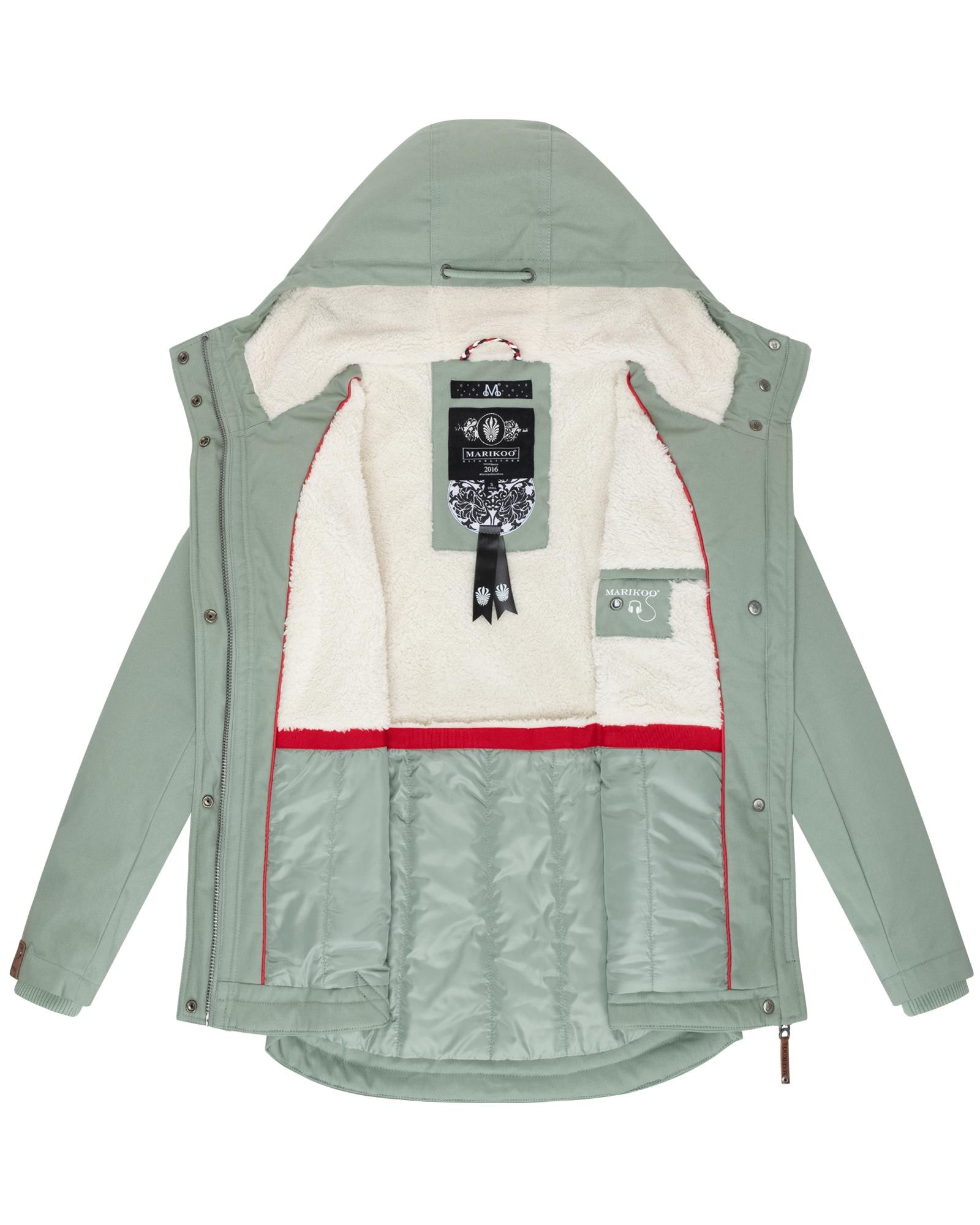 Marikoo Winterjacke »Bikoo«, mit Kapuze, sportliche Damen Outdoor Baumwolljacke mit Kapuze