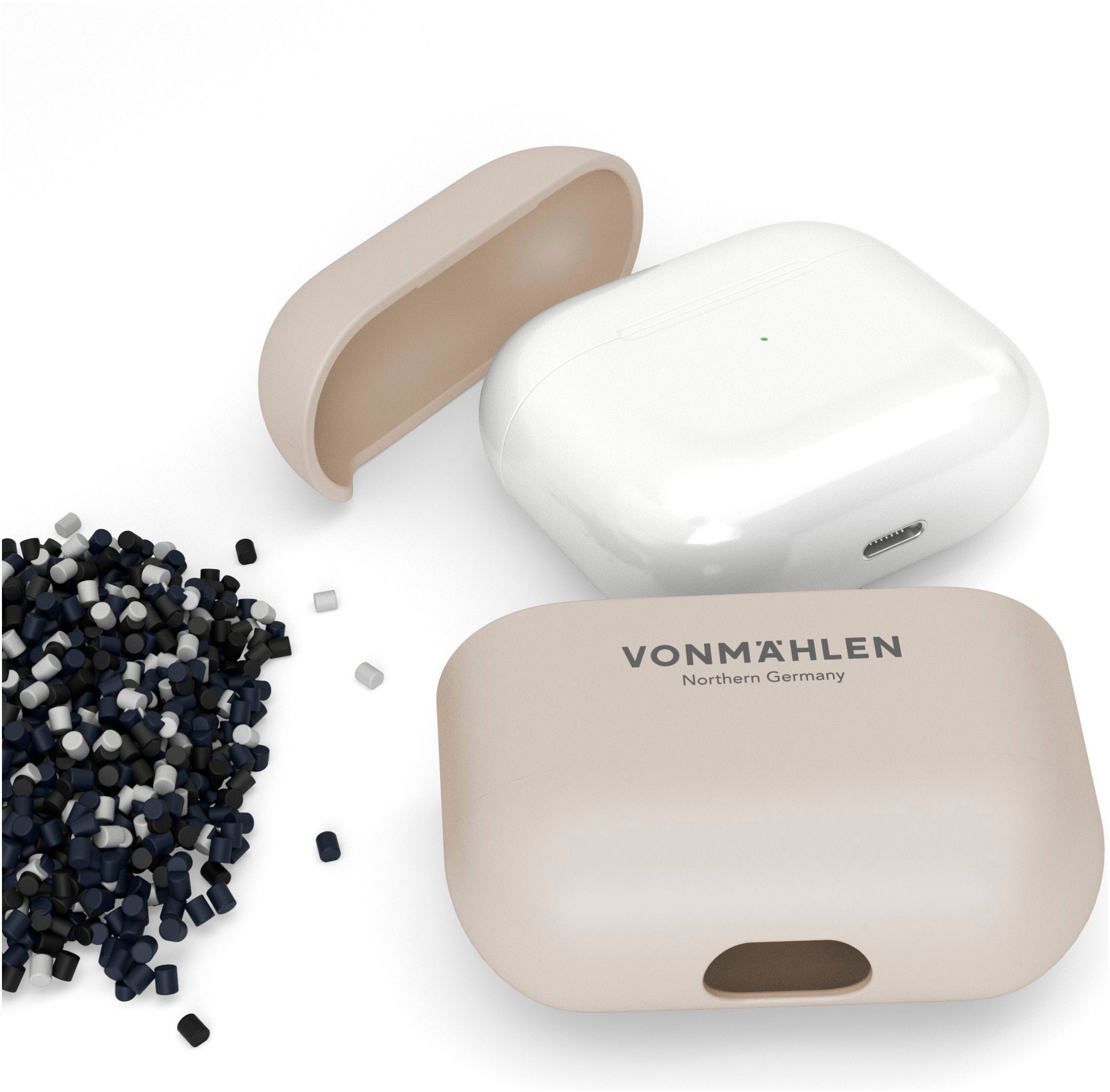 VONMÄHLEN Kopfhörer-Schutzhülle »Thin Case for AirPods 3rd gen., Cream«