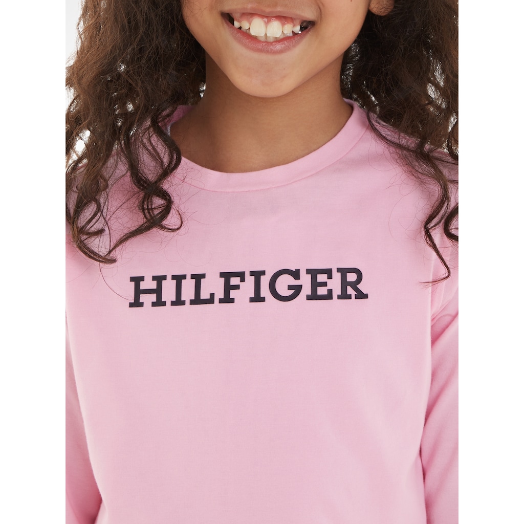 Tommy Hilfiger Underwear Pyjama »LONG SLEEVES LEGGINGS PJ SET«, (2 tlg.), mit gewellten Saumabschlüssen