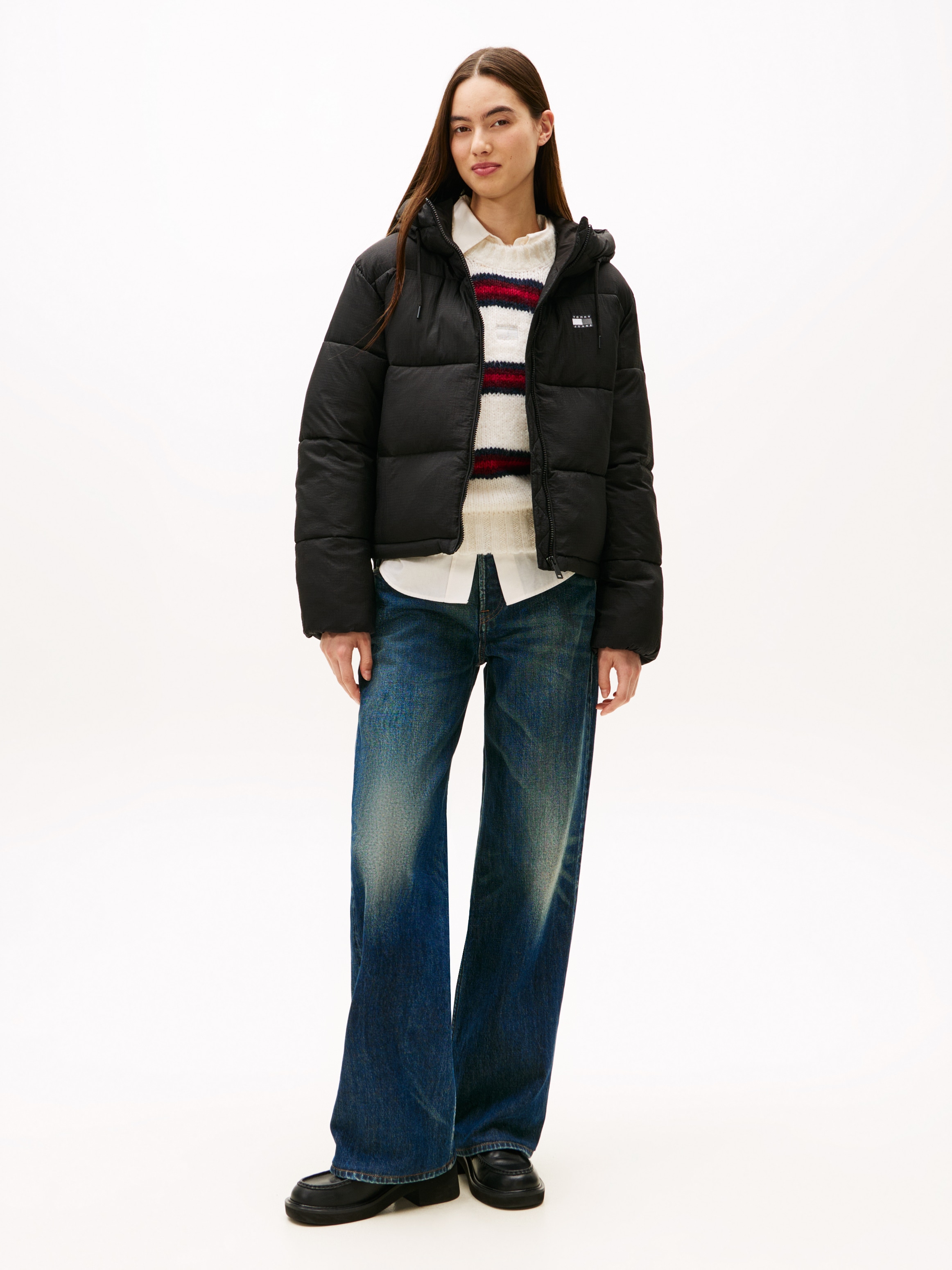 Tommy Jeans Steppjacke »TJW HOODED PUFFER JACKET«, mit Kapuze