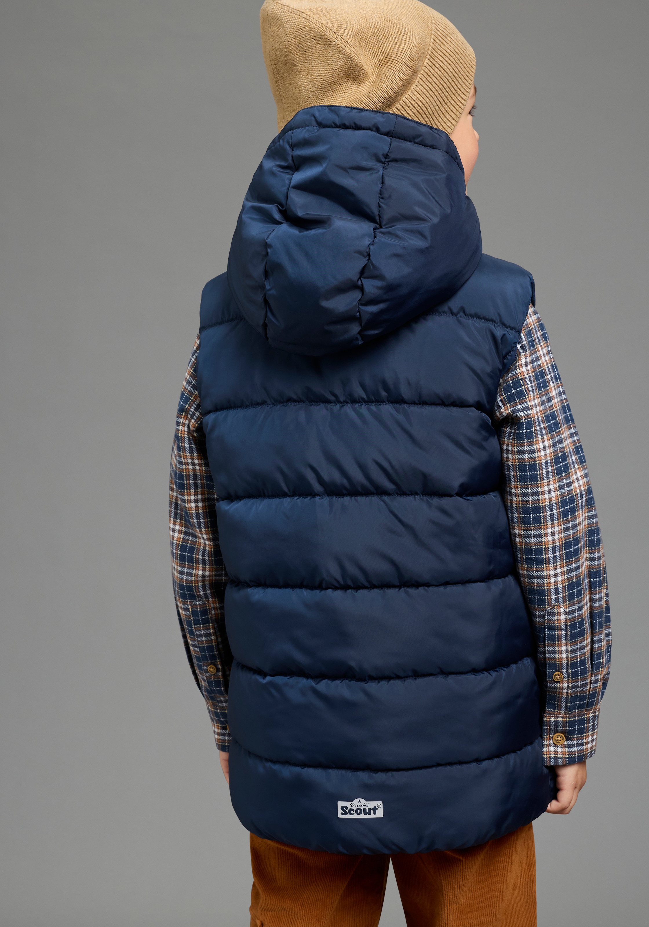 Scout Steppweste »Colorblocking Weste mit Farbeinsätzen und Fleecefutter« Modische Weste mit kontrastfarbigen Einsätzen, mit Fleecefutter
