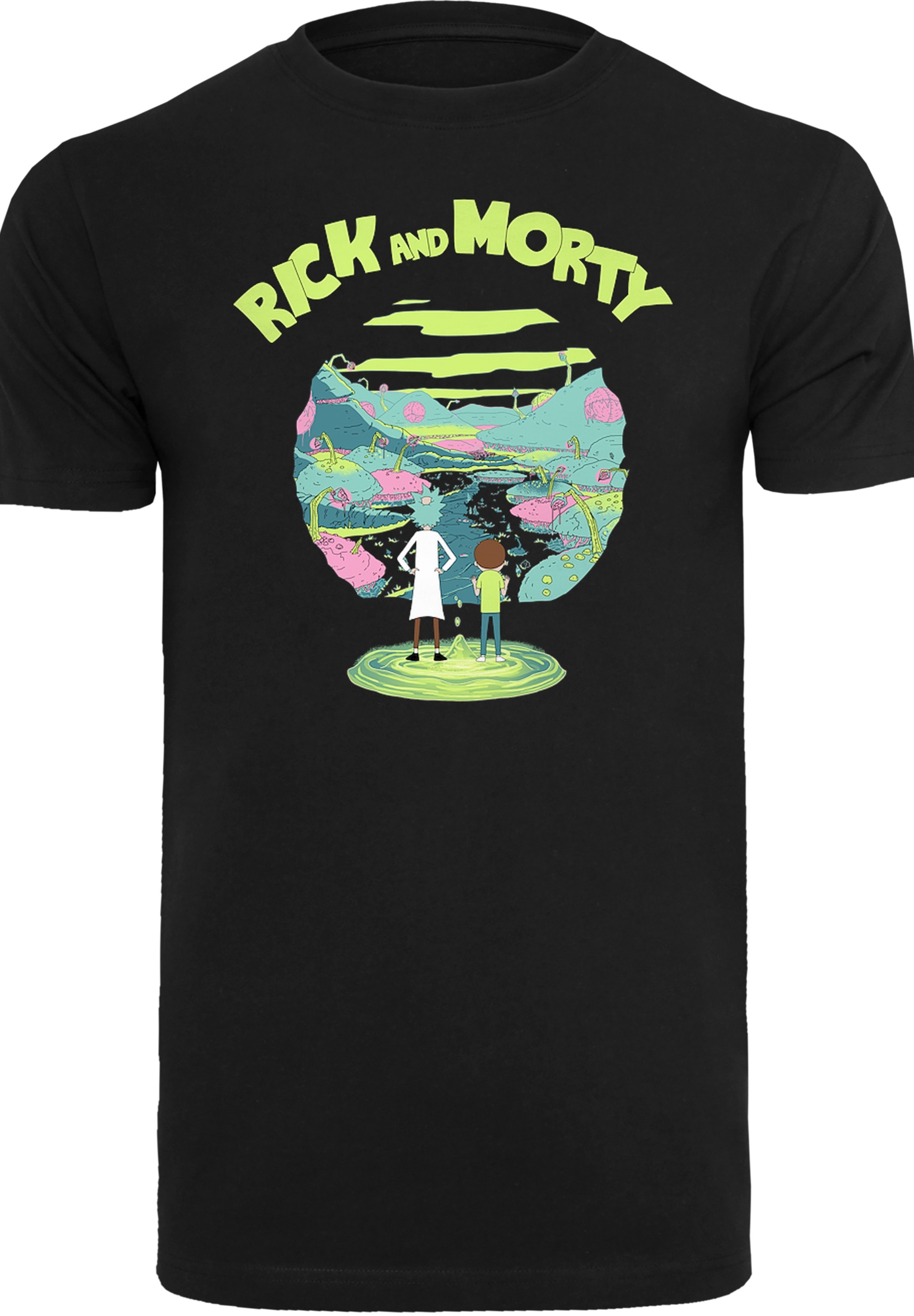 F4NT4STIC T-Shirt »Rick and Morty Portal«, Herren,Premium Merch,Regular-Fit,Basic,Bedruckt