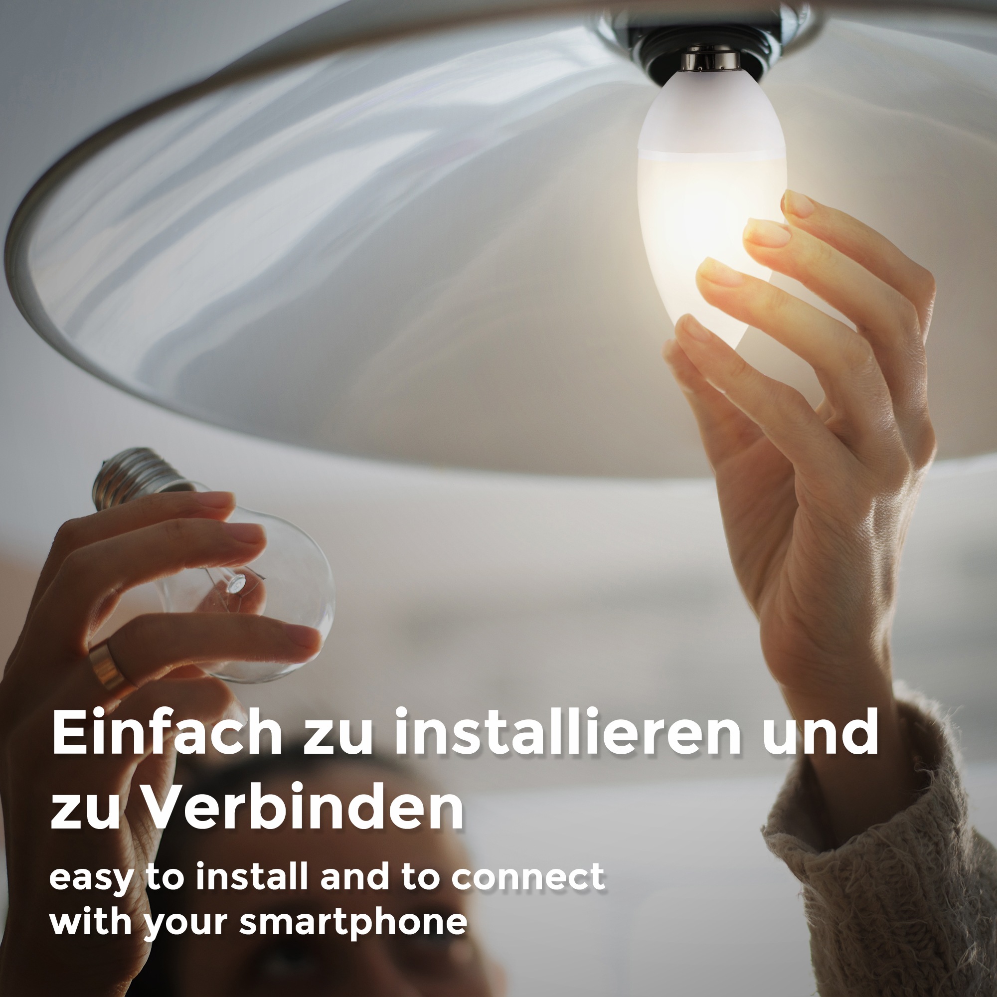 B.K.Licht LED-Leuchtmittel, E14, 4 St., Warmweiß, Smart Home LED-Lampe, RGB, WiFi, App-Steuerung, dimmbar