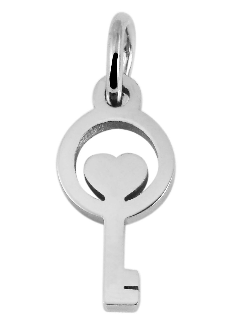 Adelia´s Kettenanhänger »Damen Anhänger – Schlüssel Herzanhänger aus Edelstahl«  Perfekt als Geschenk zum einfach so