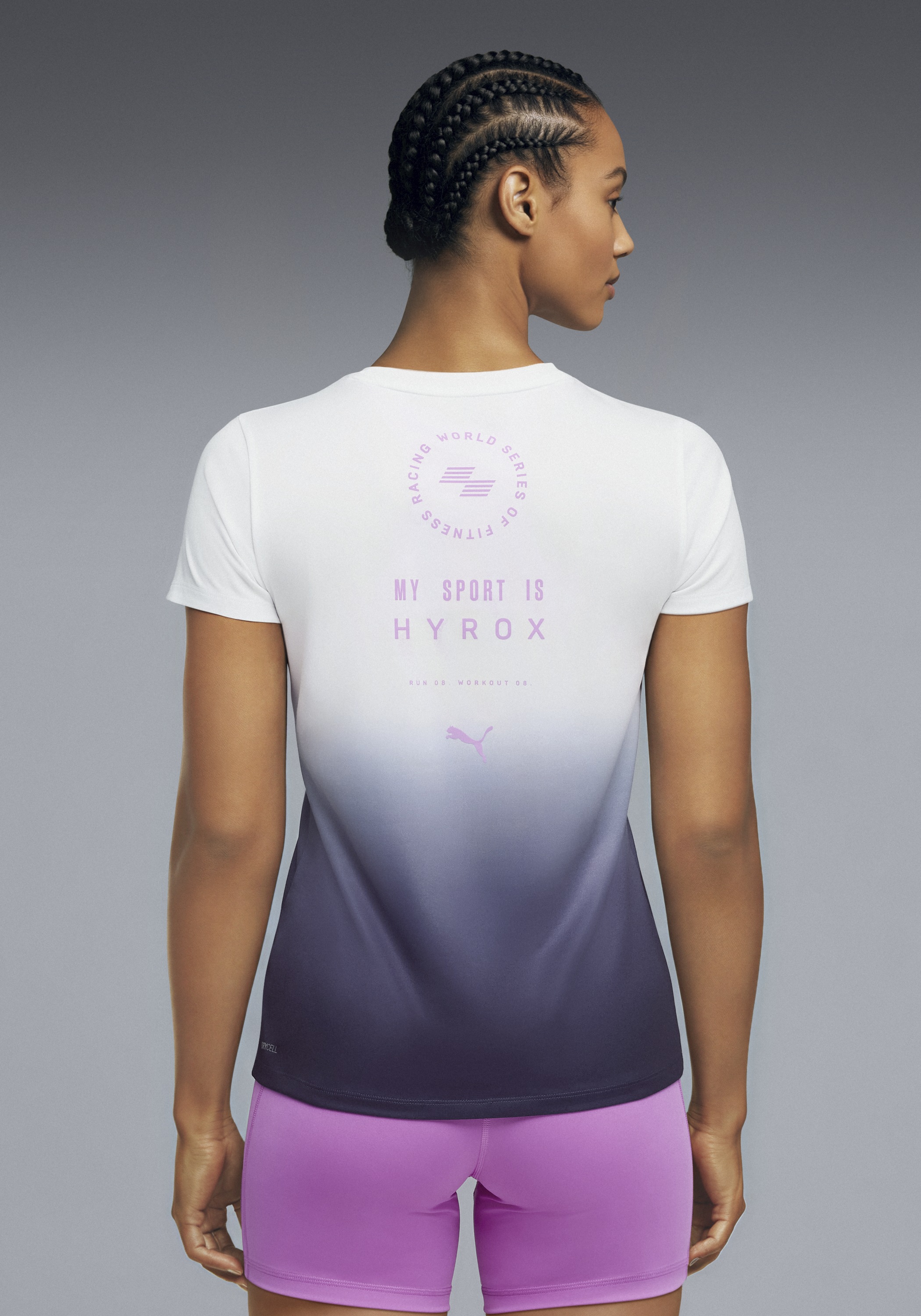 PUMA Trainingsshirt "W X HYROX POLY GRAPHIC TEE" Regular Fit, kurze Ärmel, günstig online kaufen