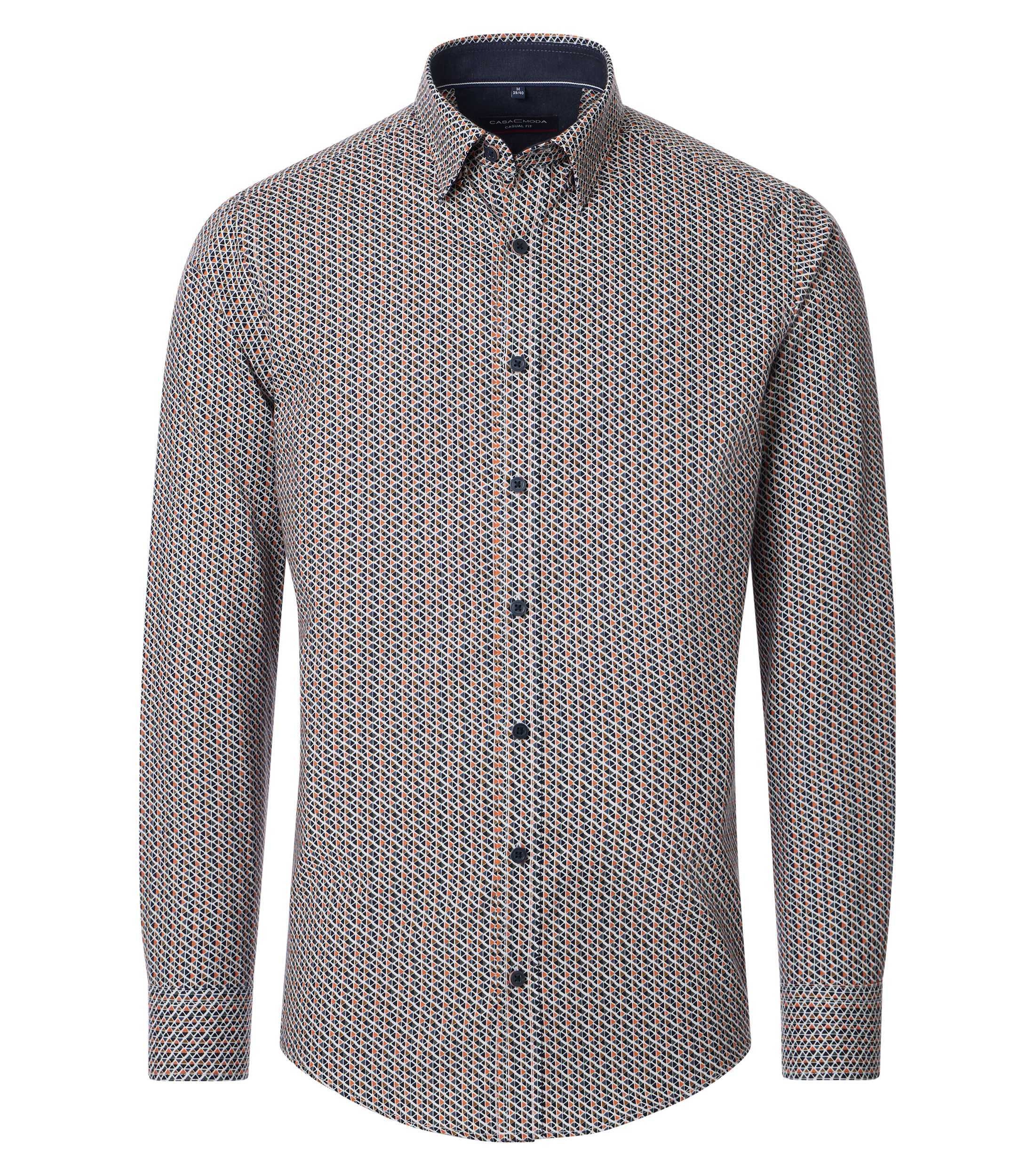 CASAMODA Langarmhemd "CASAMODA Freizeithemd Print" günstig online kaufen