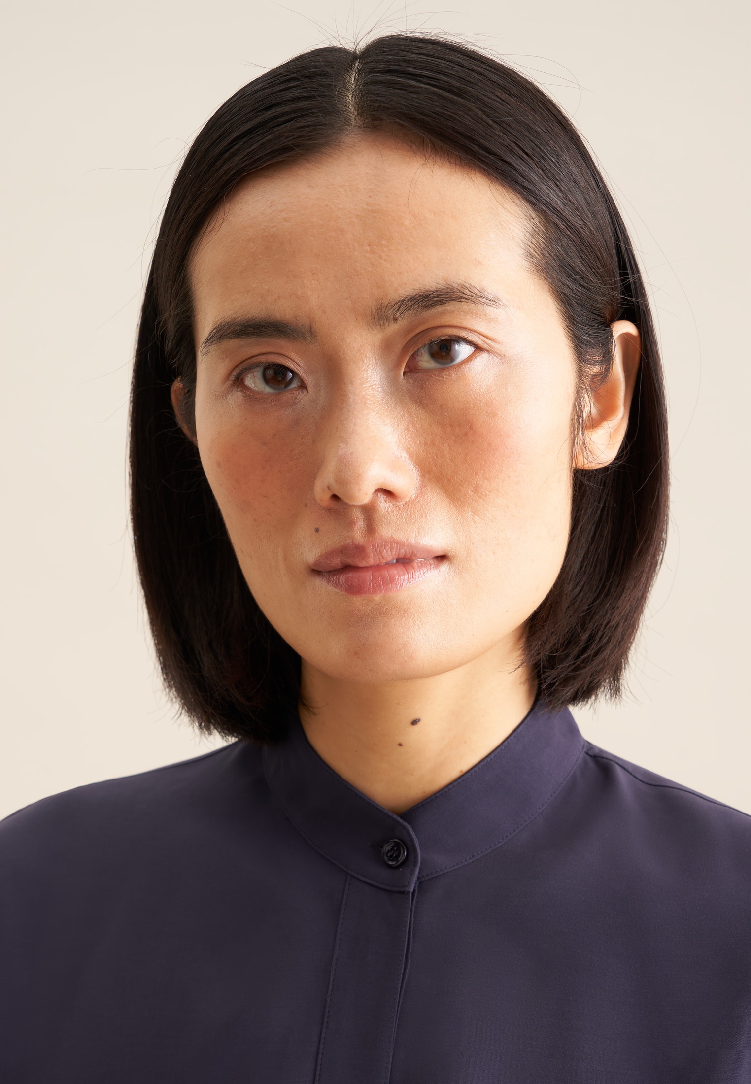 Thumbnail - seidensticker Shirtbluse "Schwarze Rose" 1/2 Rundhals Uni