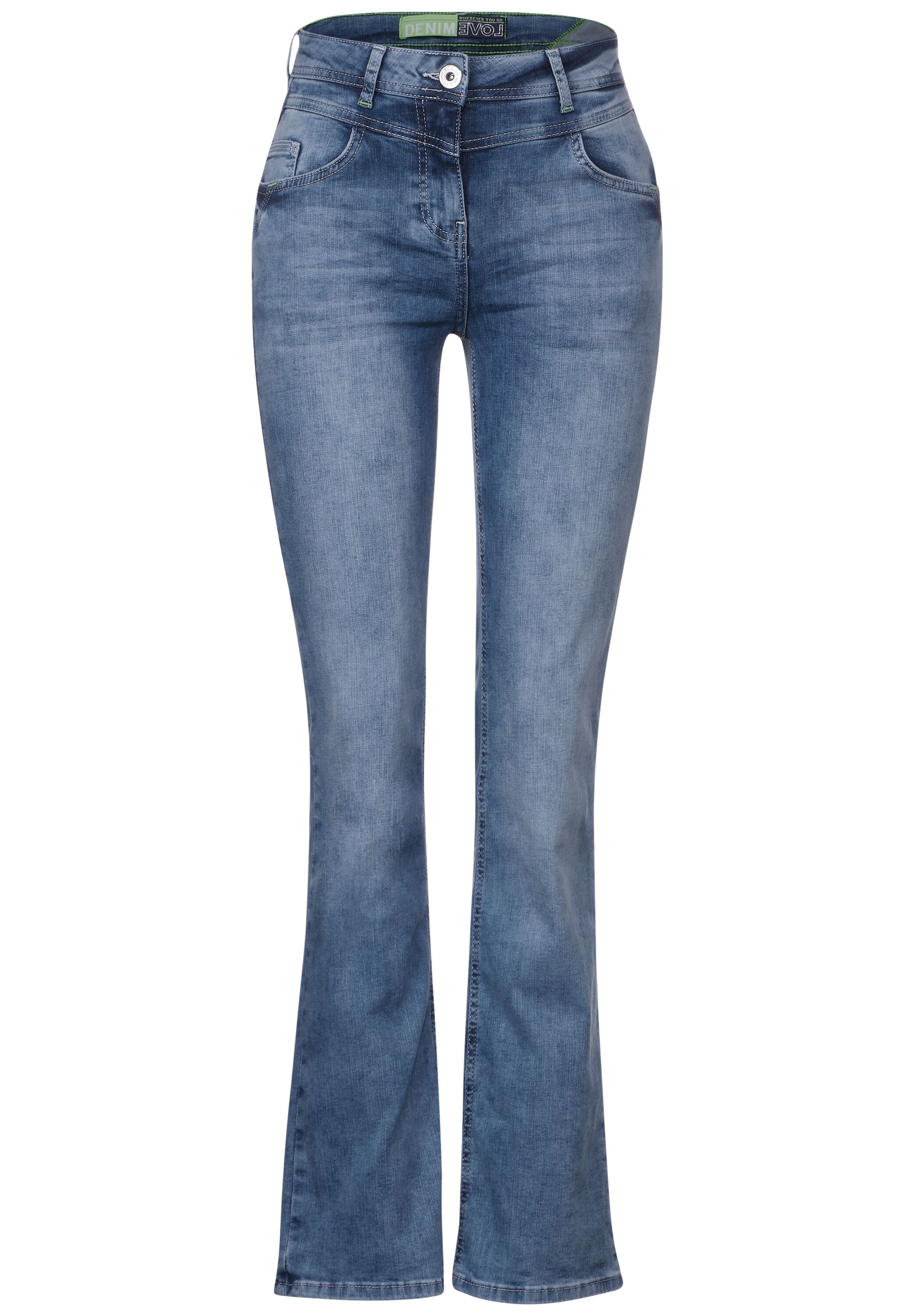 Cecil Bootcut-Jeans, High Waist