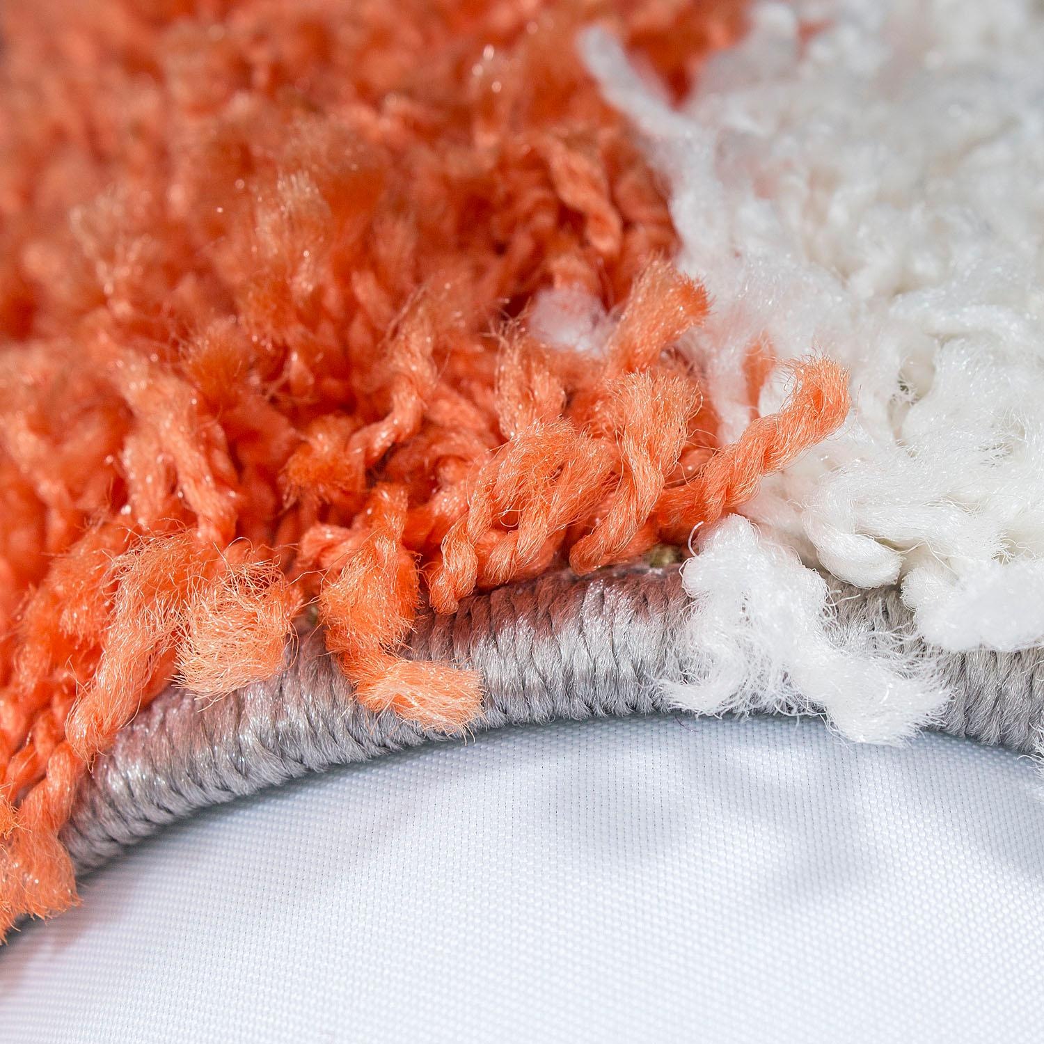 Hochflor-Teppich AYYILDIZ TEPPICHE "Life Shaggy 1501" Gr. 2, orange (terra), B:80cm H:30mm L:150cm, Kunstfaser, Teppiche, Wohnzimmer 2