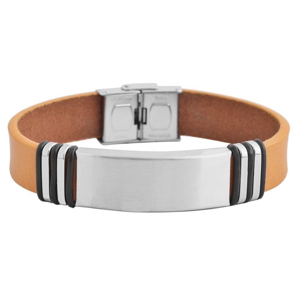 Adelia´s Armband »Herren Armband aus Leder 21 cm« Geschenkidee: zeitlos und vielseitig