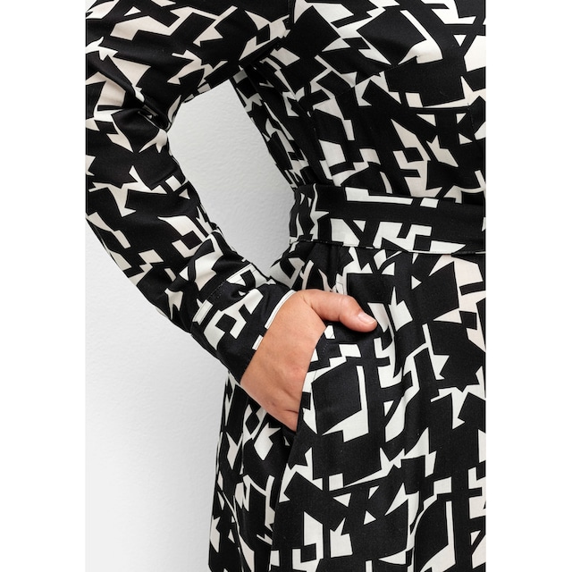 Sheego Blusenkleid »Große Größen«, mit grafischem Alloverprint für kaufen |  BAUR