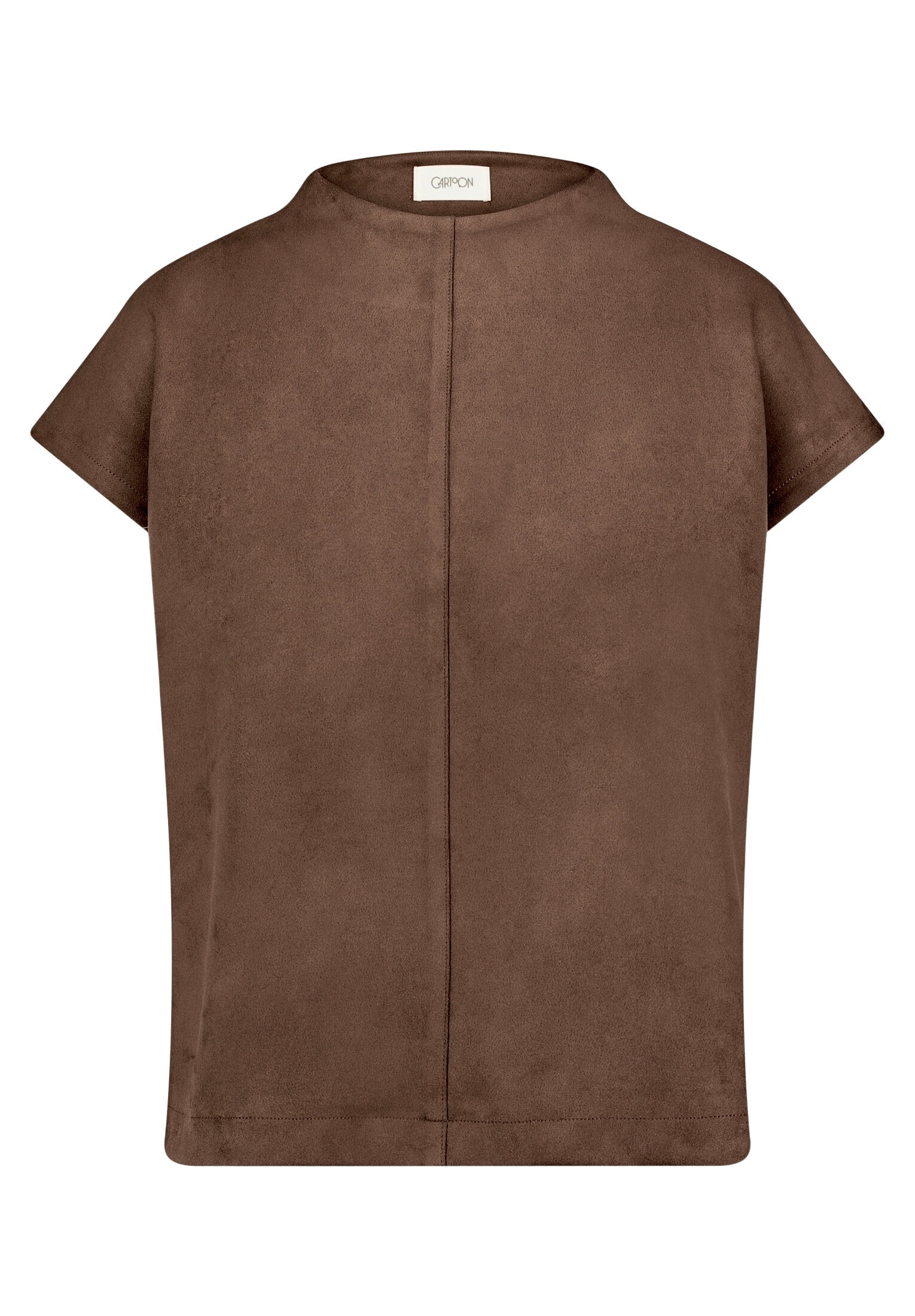Cartoon Kurzarmshirt »Damen mit Stehkragen« 1