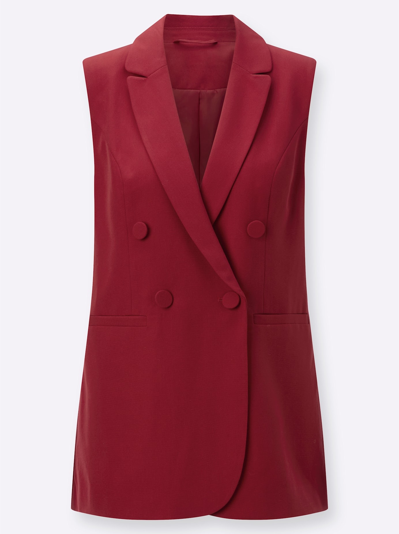 Lady Kurzweste Damenweste Rot 38 3